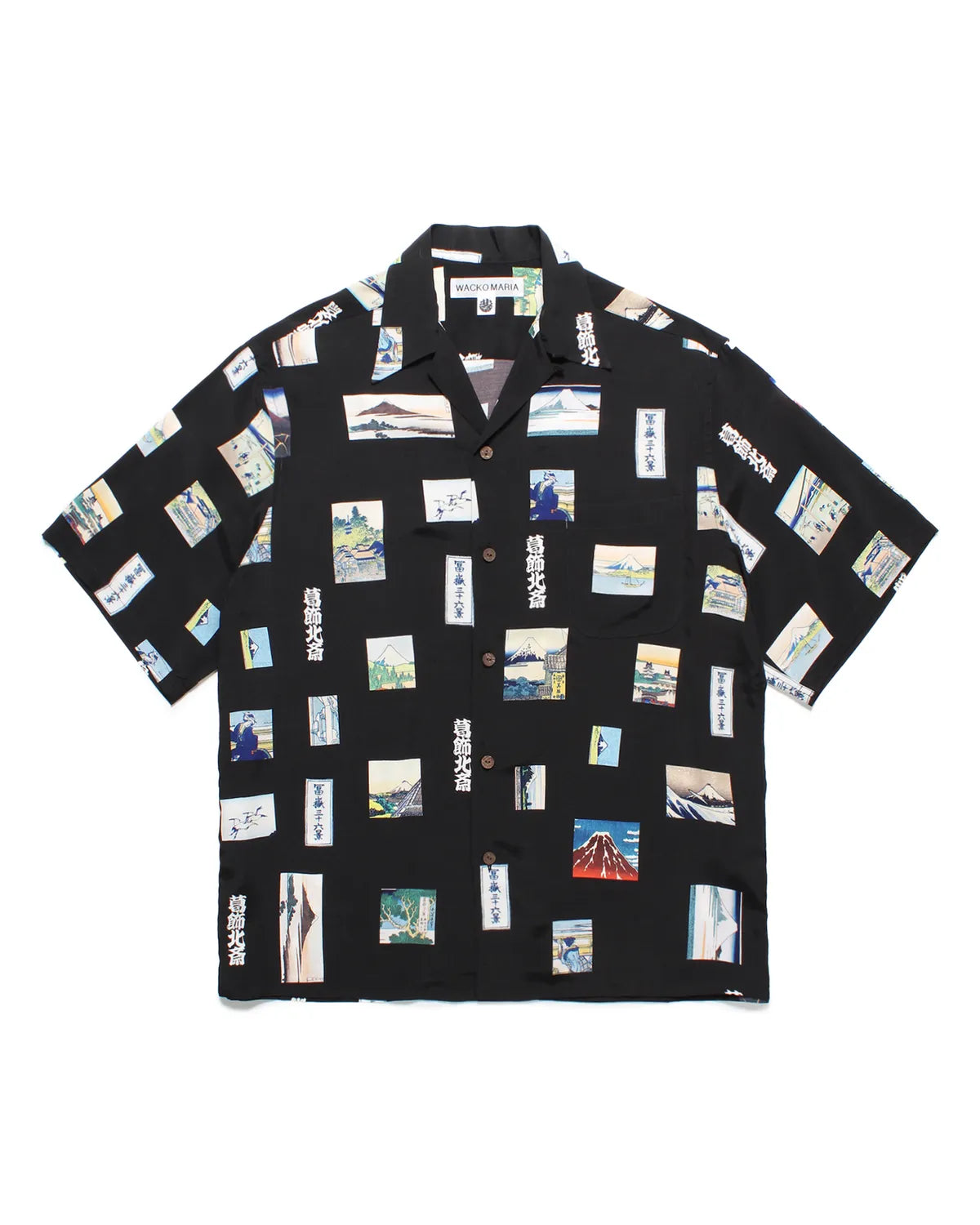 天国東京見返り美人画 HAWAIAN SHIRT 葛飾北斎ワコマリア 天国東京見返り美人画 HAWAIAN SHIRT 葛飾北斎ワコマリア