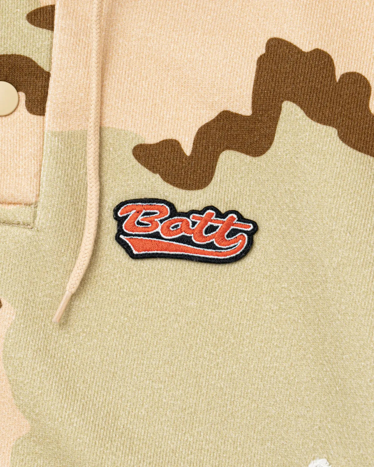 BoTT / Henley-Neck Camo Hoodie
