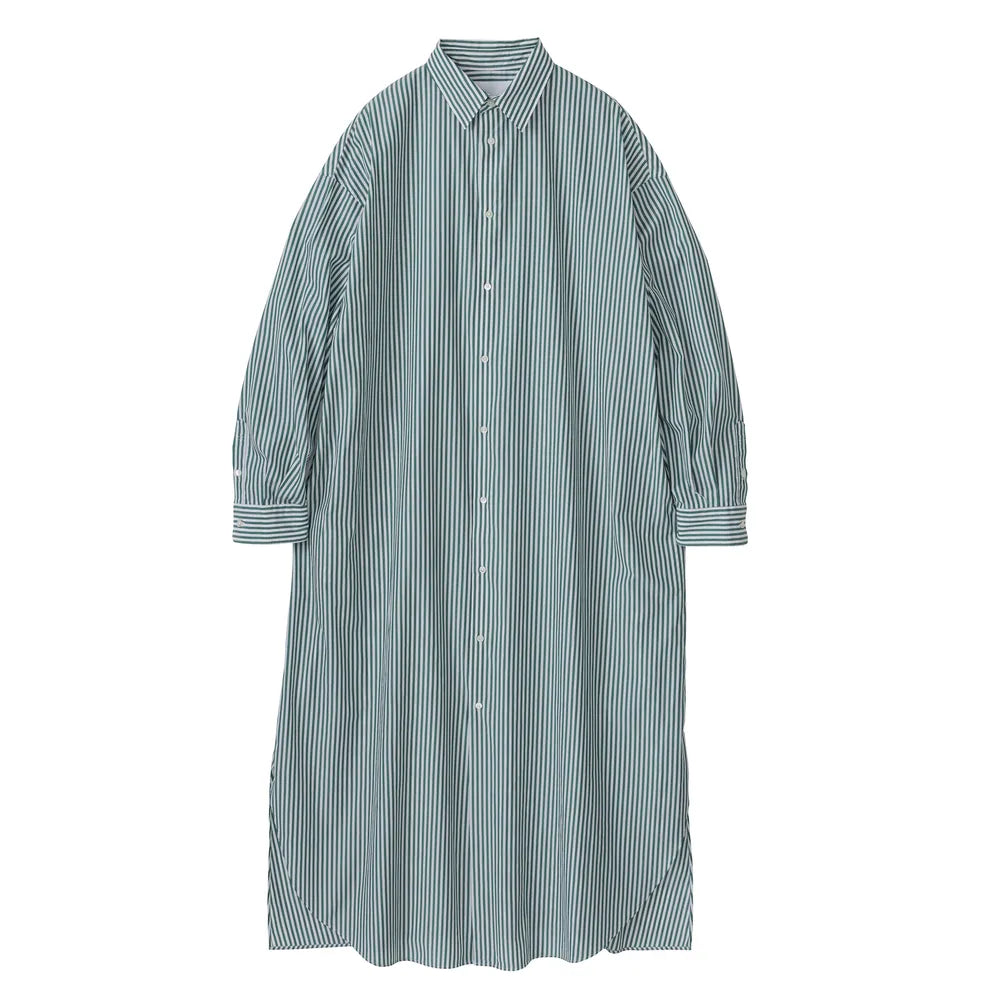 Graphpaper の Broad Regular Collar Oversized Shirt Dress (GL241-60008STB)