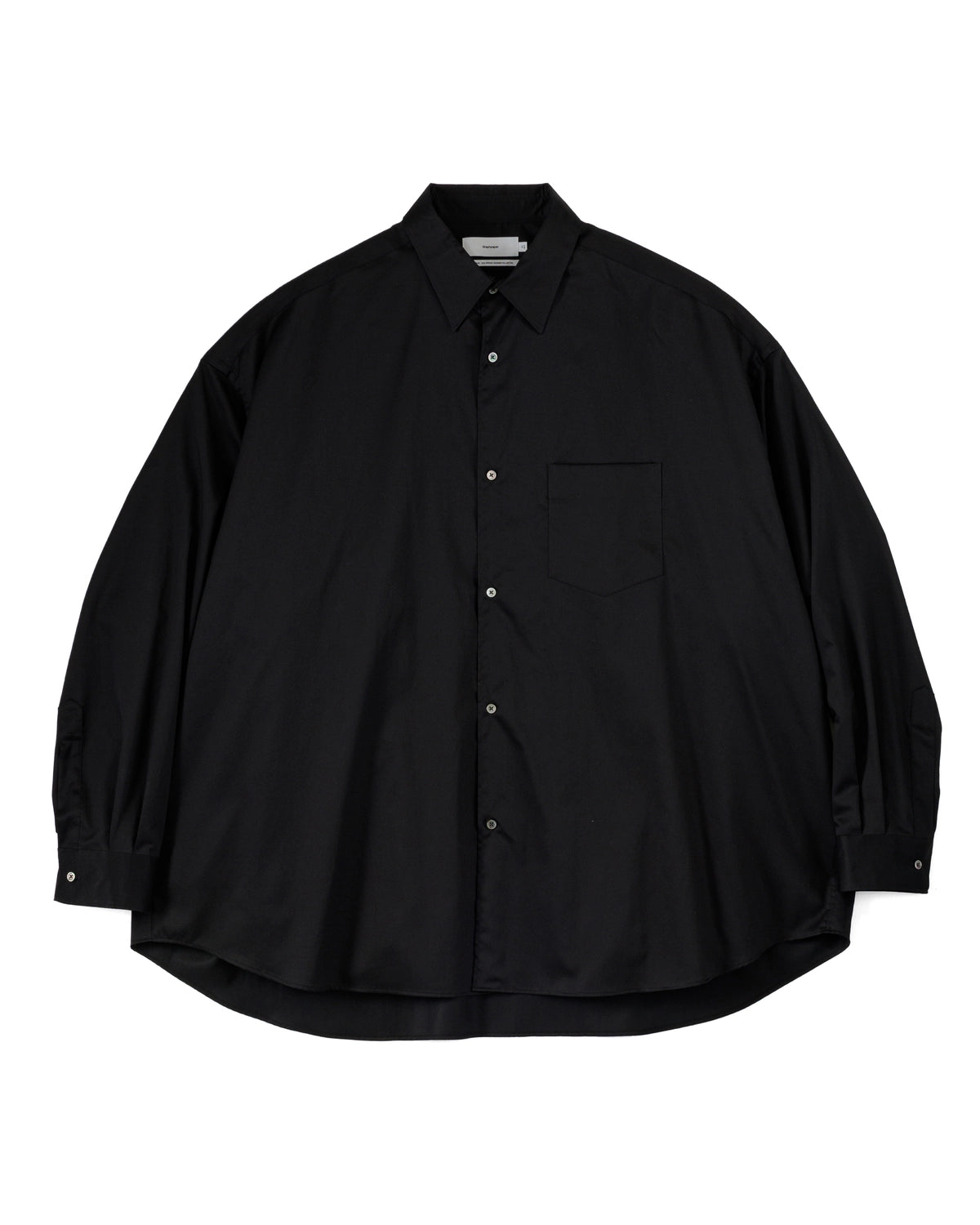 Graphpaper / Silicon Poplin Oversized Regular Collar Shirt (GM253-50180)