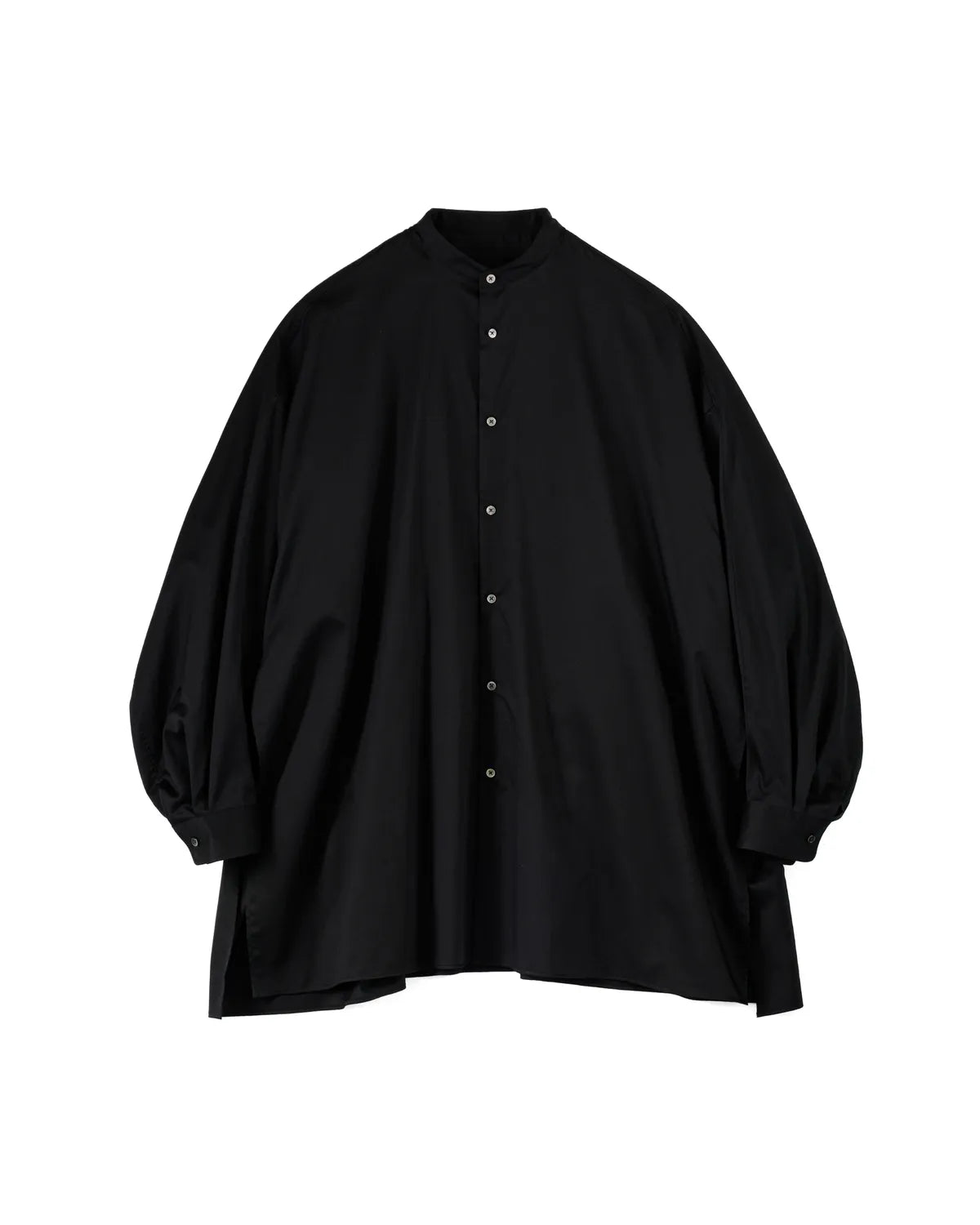 Graphpaper / Silicon Poplin Deep Slit Band Collar Shirt (GL253-50183)