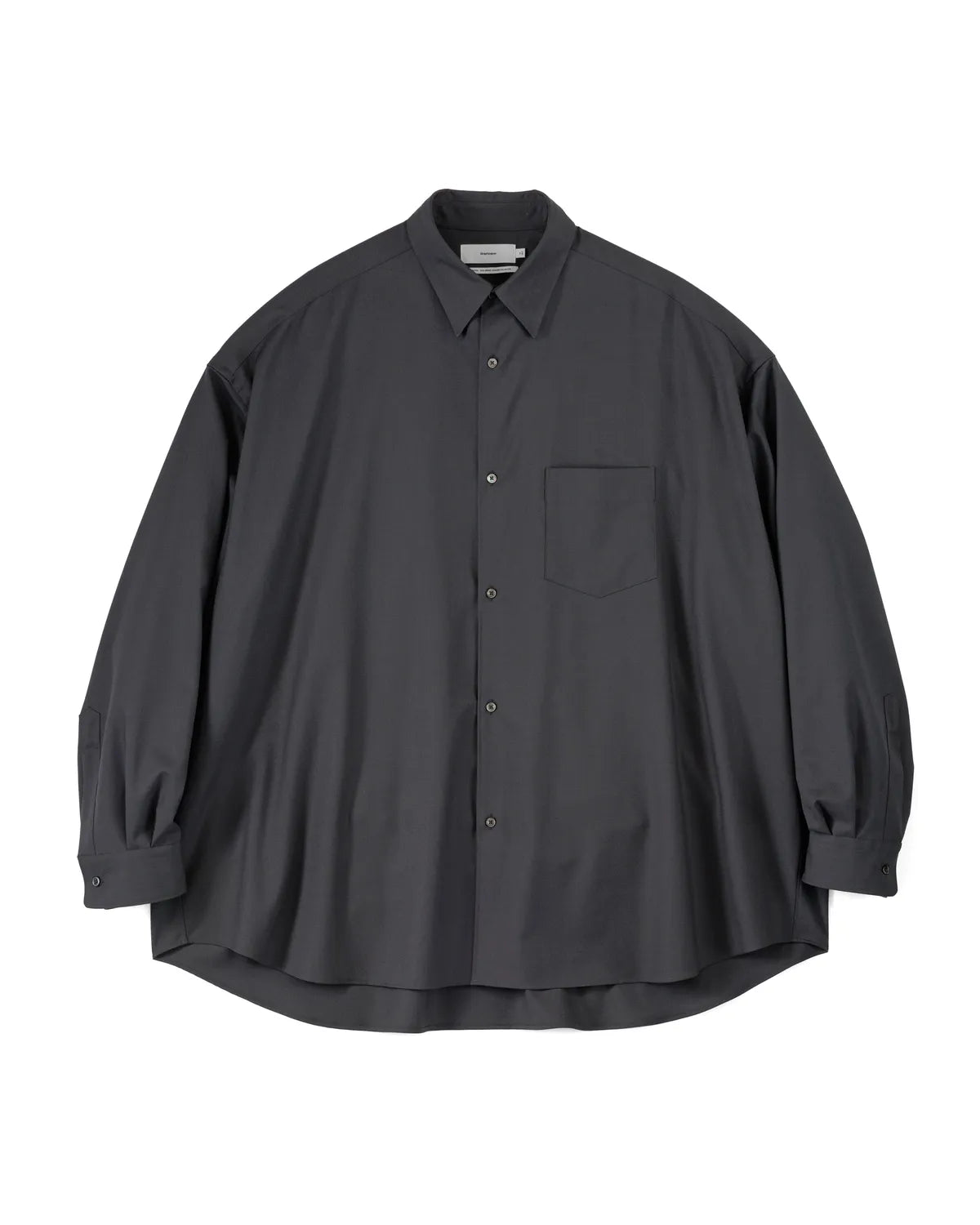 Graphpaper / Extra Fine Wool L/S Oversized Regular Coallar Shirt (GM251-50092B)