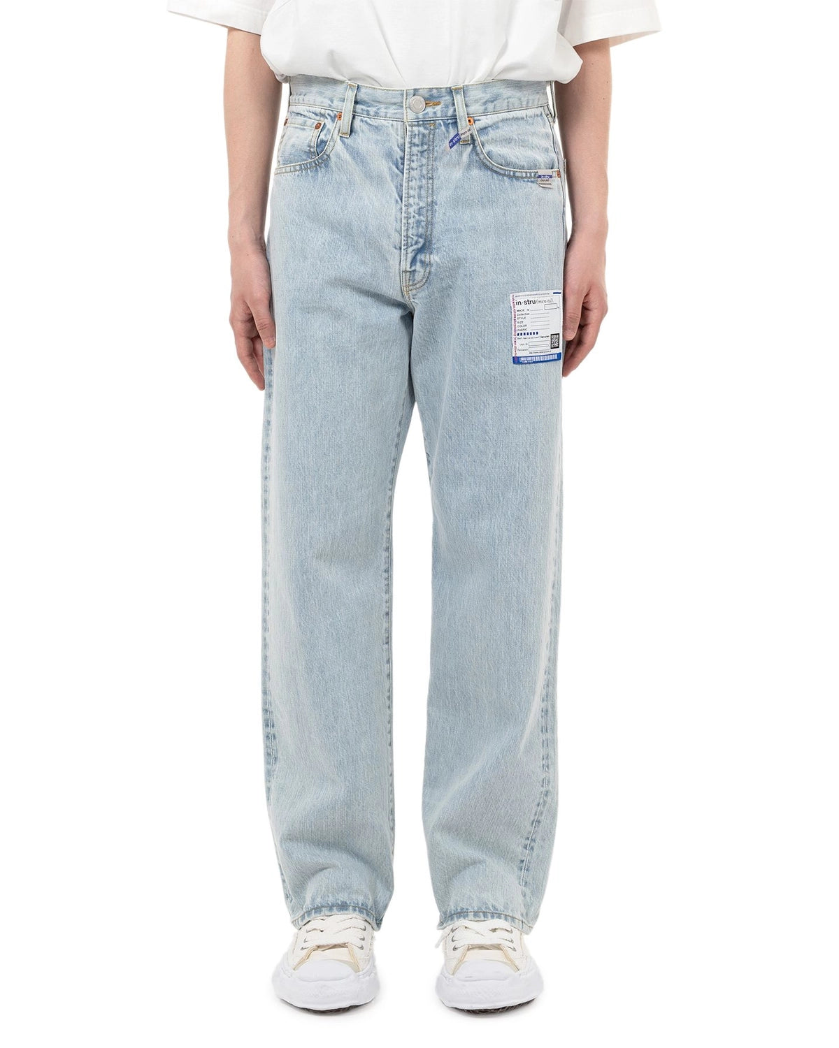 Maison MIHARA YASUHIRO in・stru(men-tal). / Bleached Denim Straight Pants (I14PT052)