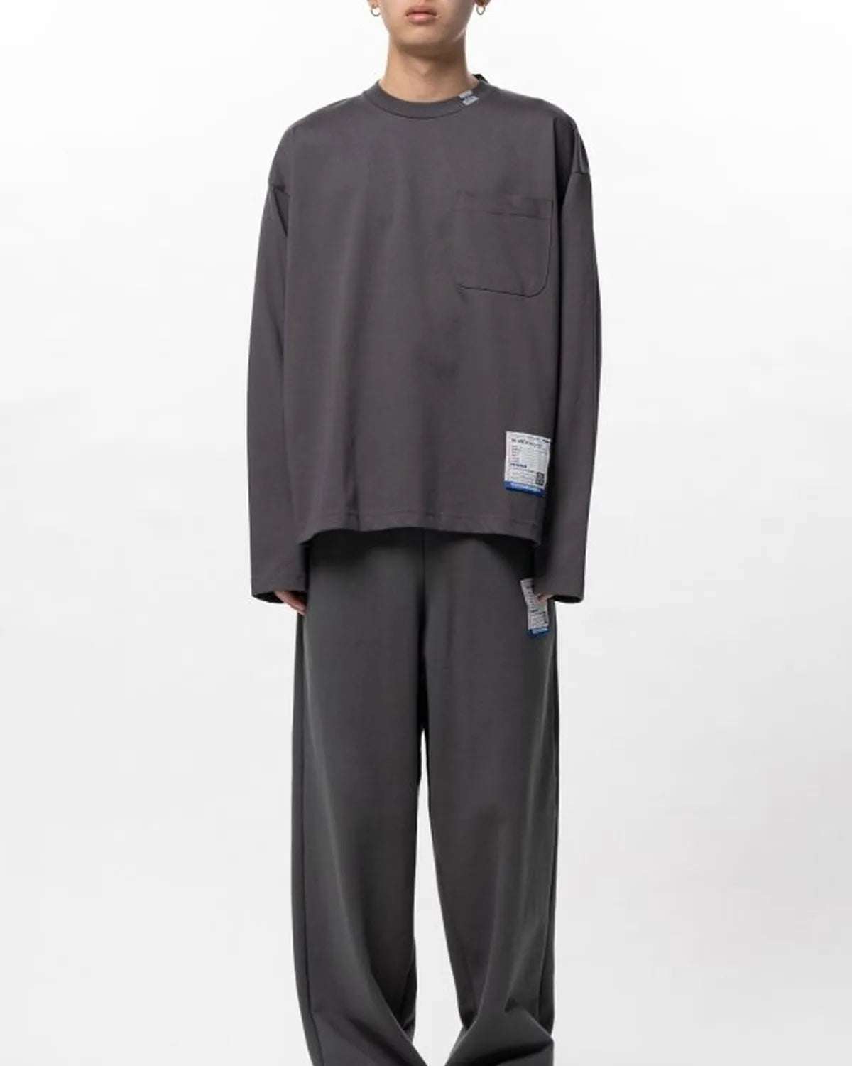 Maison MIHARA YASUHIRO in・stru(men-tal). / Heavy Weight Jersey Pocket Long-sleeve T-shirt (I16LT551)