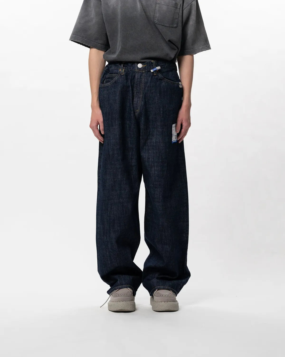 Maison MIHARA YASUHIRO in・stru(men-tal). / One Washed Selvage Denim Baggy Pants (I16PT073)