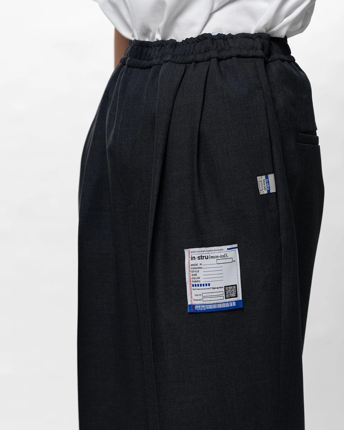 Maison MIHARA YASUHIRO in・stru(men-tal). / Sharkskin Wool Easy Pants (I16PT102)