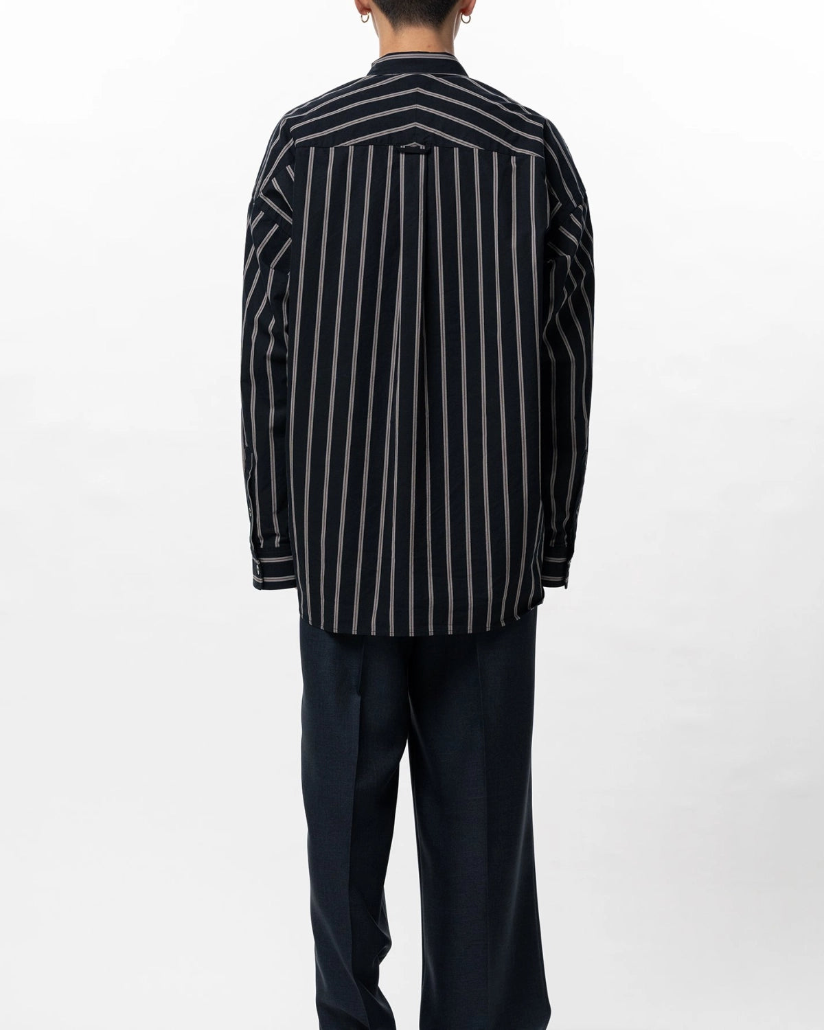Maison MIHARA YASUHIRO in・stru(men-tal). / Cotton High Density Stripe Long-sleeve Shirt (I16SH111)