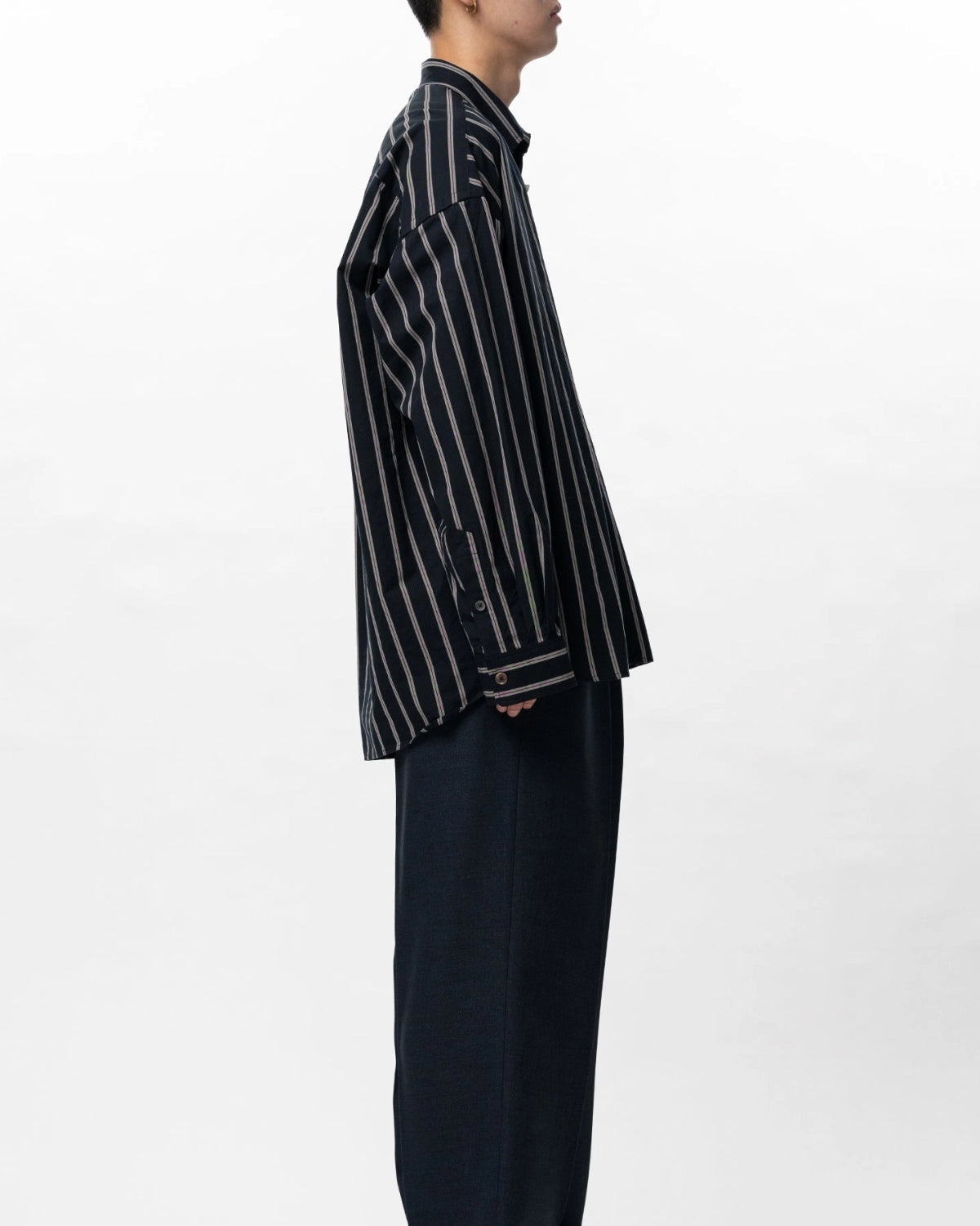 Maison MIHARA YASUHIRO in・stru(men-tal). / Cotton High Density Stripe Long-sleeve Shirt (I16SH111)
