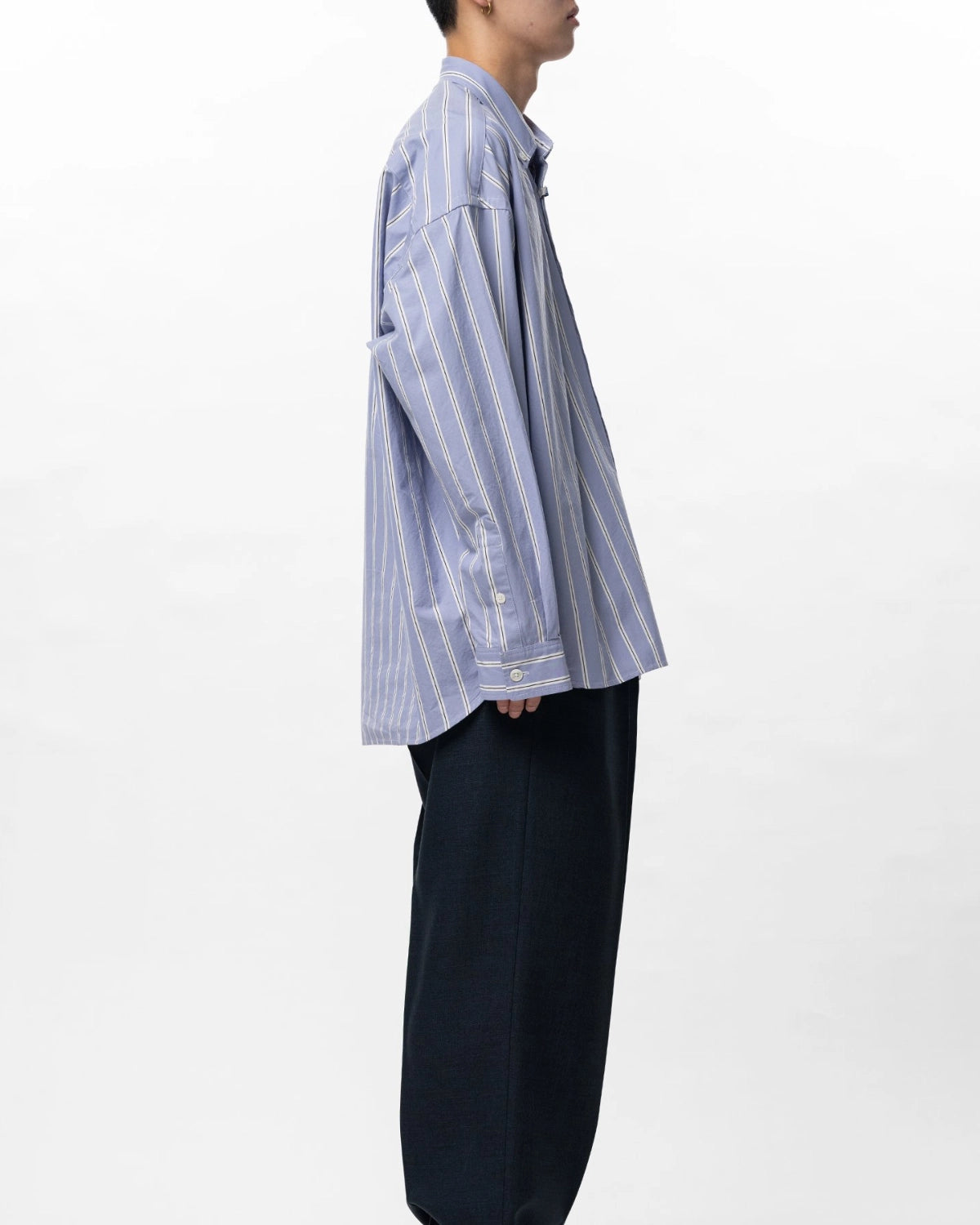 Maison MIHARA YASUHIRO in・stru(men-tal). / Cotton High Density Stripe Long-sleeve Shirt (I16SH111)