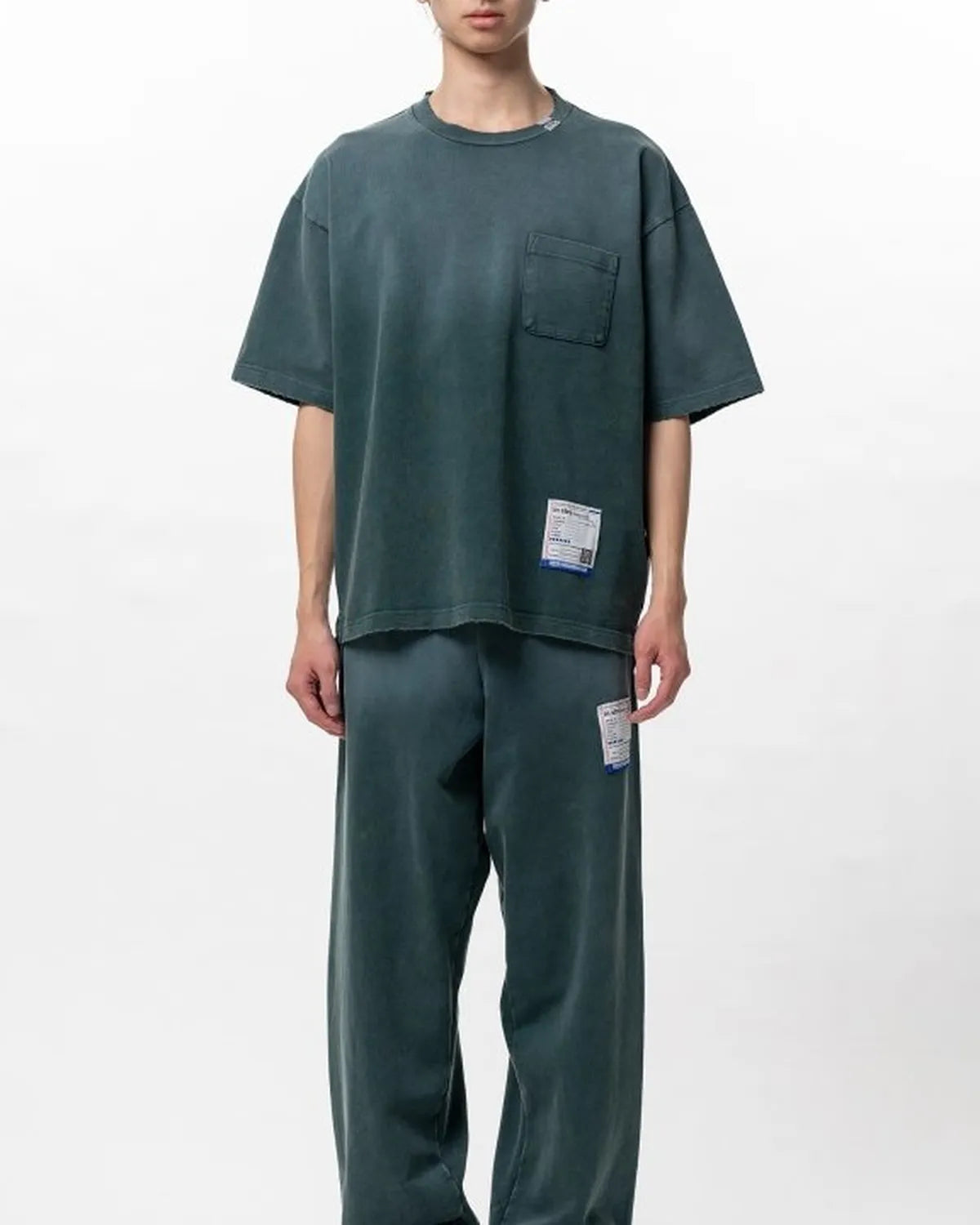 Maison MIHARA YASUHIRO in・stru(men-tal). / Sun Faded Like Distressed Pocket T-shirt (I16TS571)