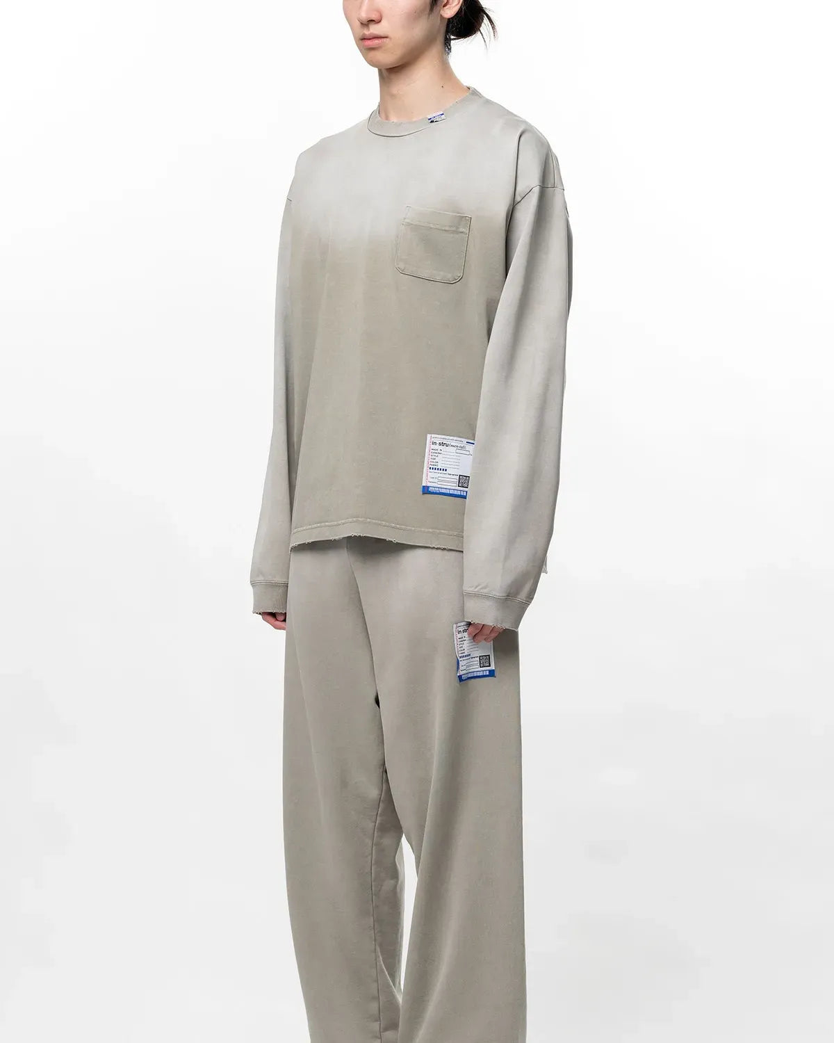 Maison MIHARA YASUHIRO in・stru(men-tal). / Sun Faded Like Distressed Long Sleeve T-Shirt (I17LT525)
