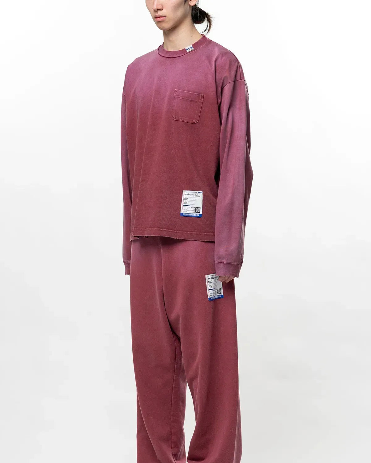 Maison MIHARA YASUHIRO in・stru(men-tal). / Sun Faded Like Distressed Long Sleeve T-Shirt (I17LT525)
