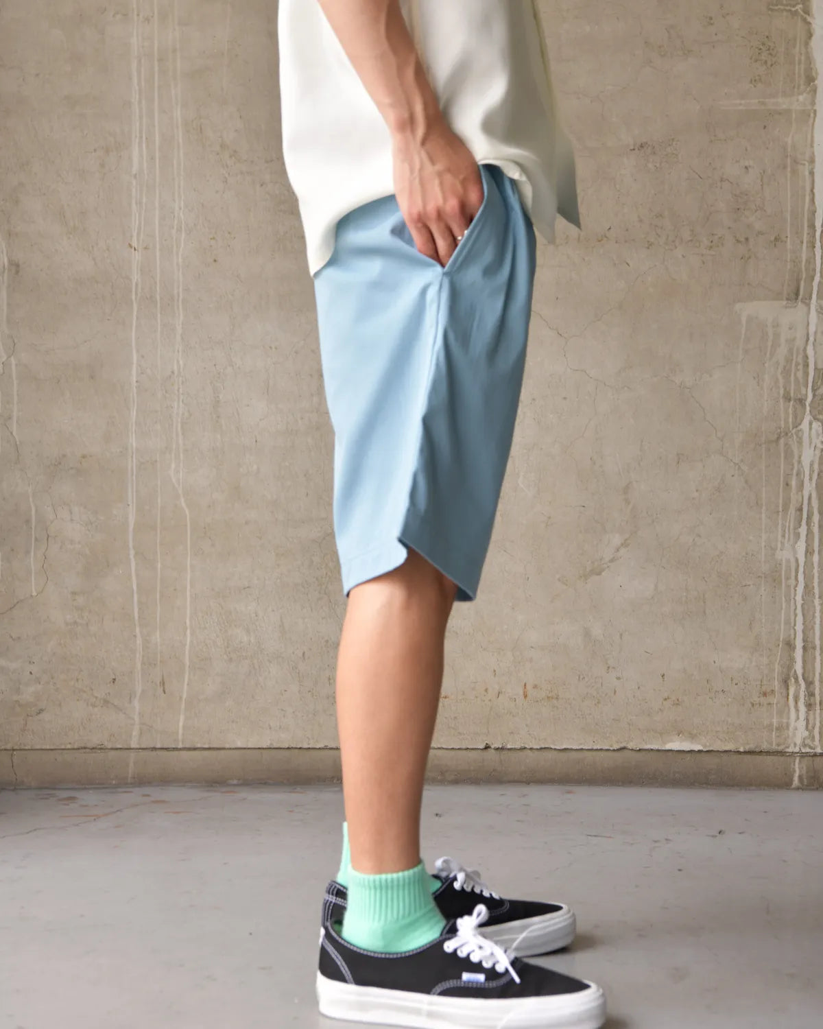 WACKO MARIA × SOLBIATI / DOUBLE PLEATED SHORT TROUSERS (26SS-WMP-PT11)
