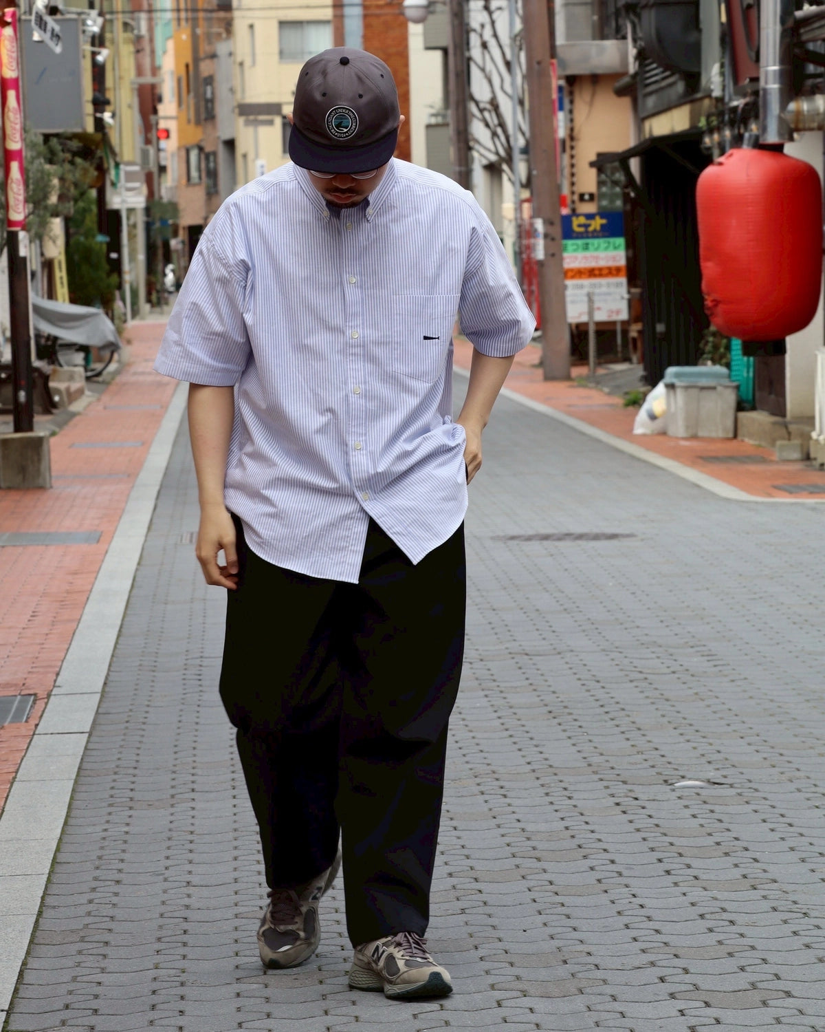 DESCENDANT / KENNEDY'S OXFORD SS STRIPE SHIRT (251CPDS-SHM06)