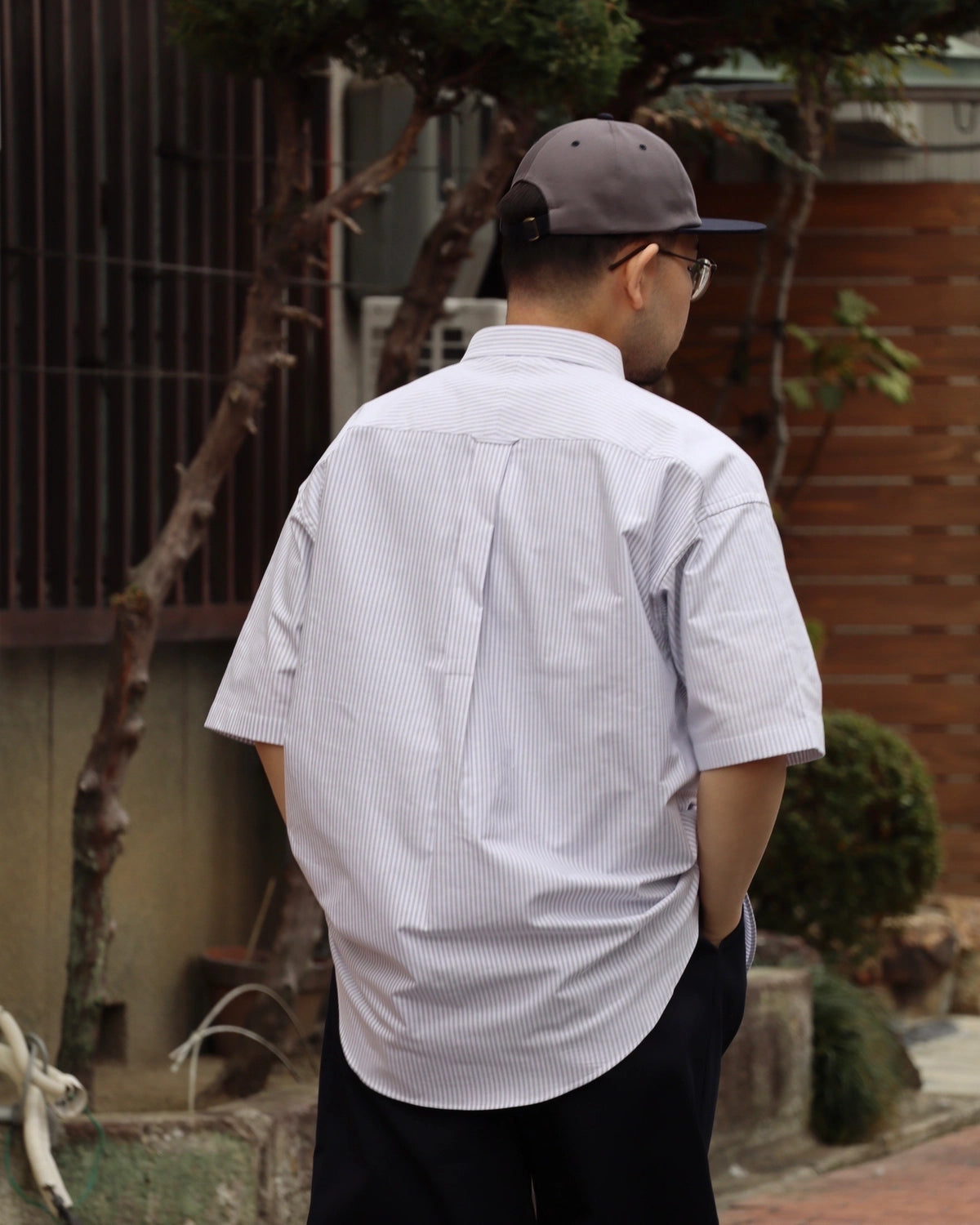 DESCENDANT / KENNEDY'S OXFORD SS STRIPE SHIRT (251CPDS-SHM06)