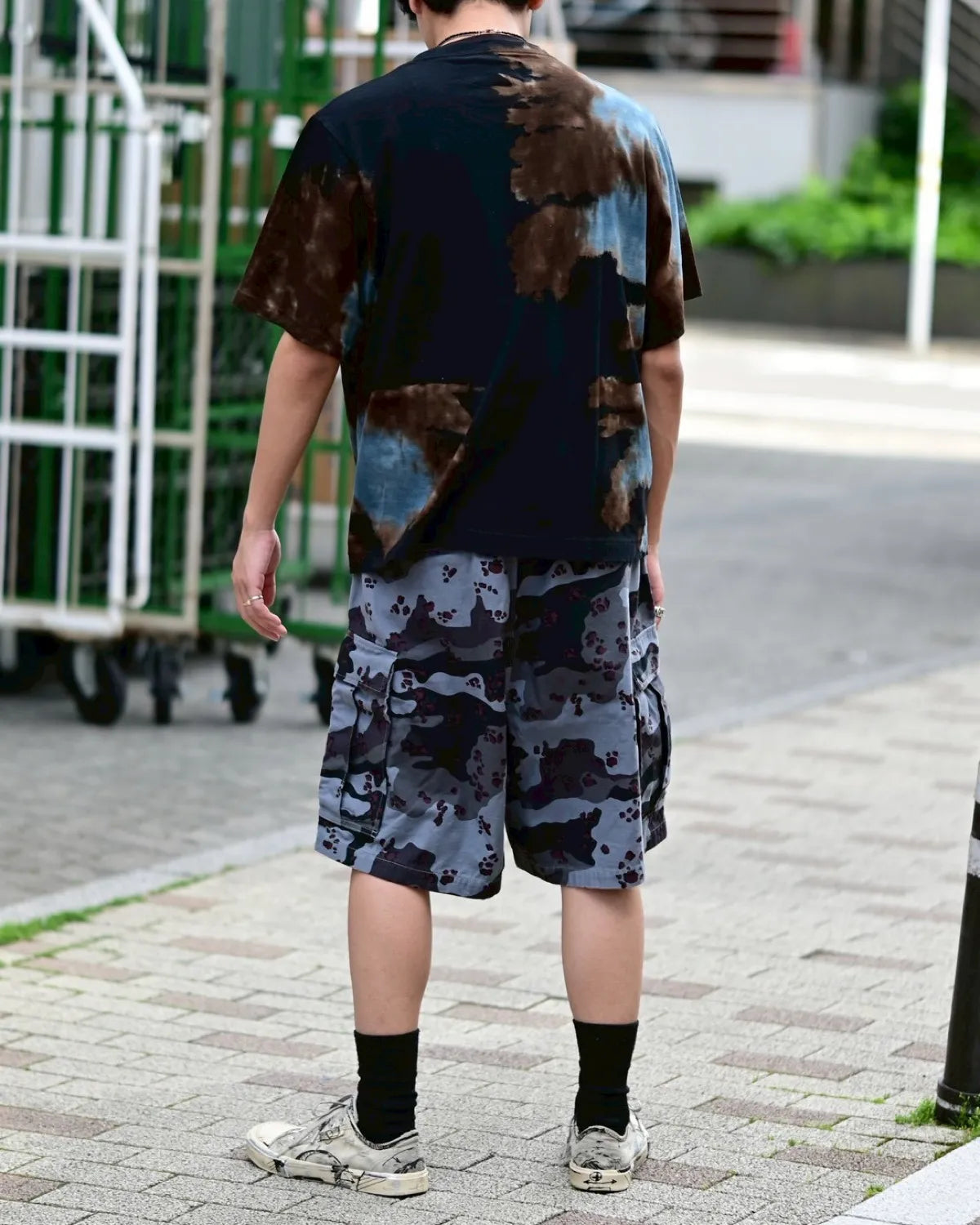 SUGARHILL × CarService / "CS" MELT DYE TEE (26880901)