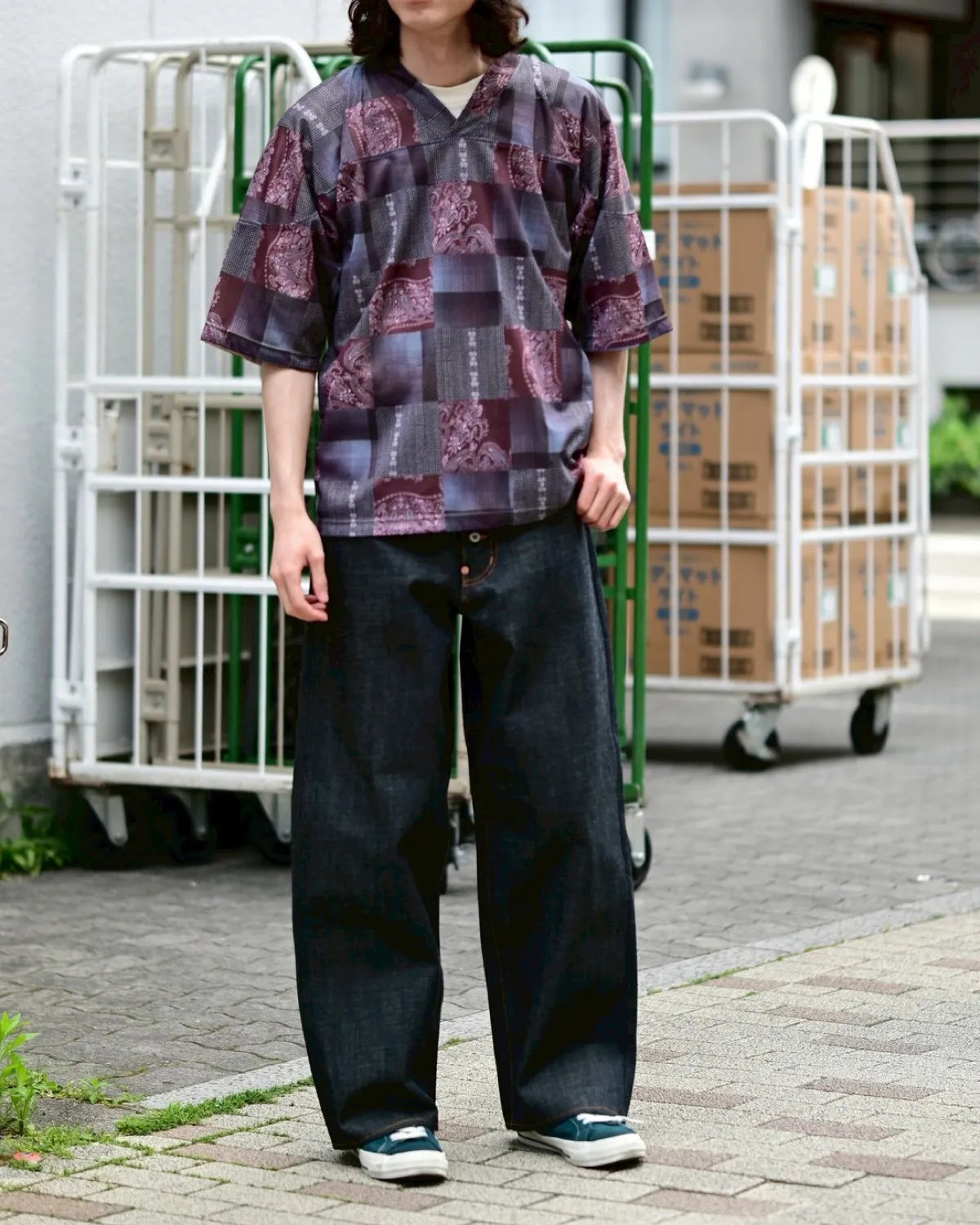 SUGARHILL × CarService / "CS" 2FACE MESH HOCKEY SHIRTS (26880505)