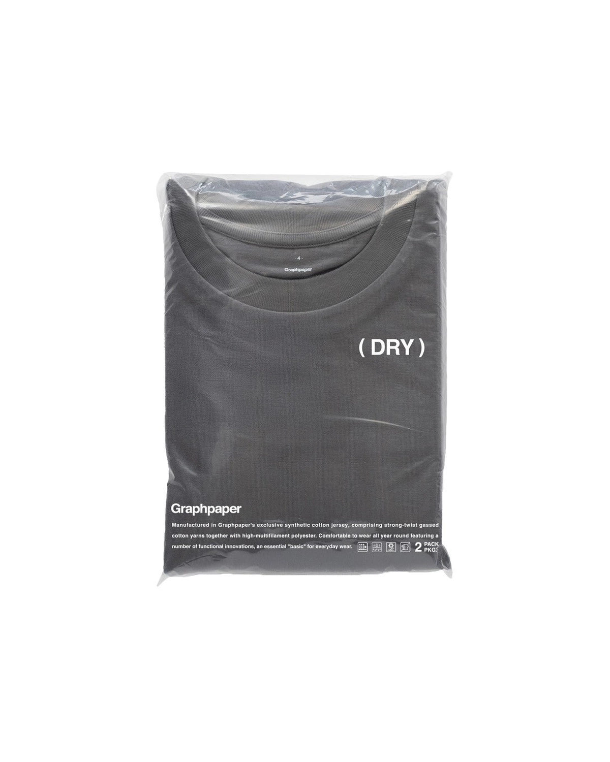 Graphpaper / DRY 2-Pack Crew Neck Tee (GU261-70118B)