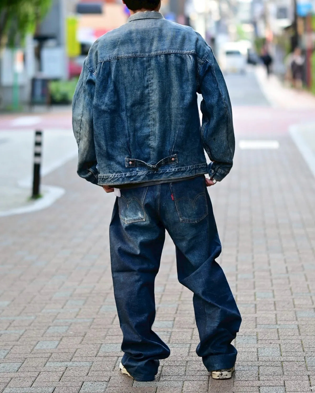 eYe JUNYA WATANABE MAN × Levis × Ber Ber Jin / 麻オックス 転写プリント Levis Wネーム Ber Ber Jin (WQ-J904-100)