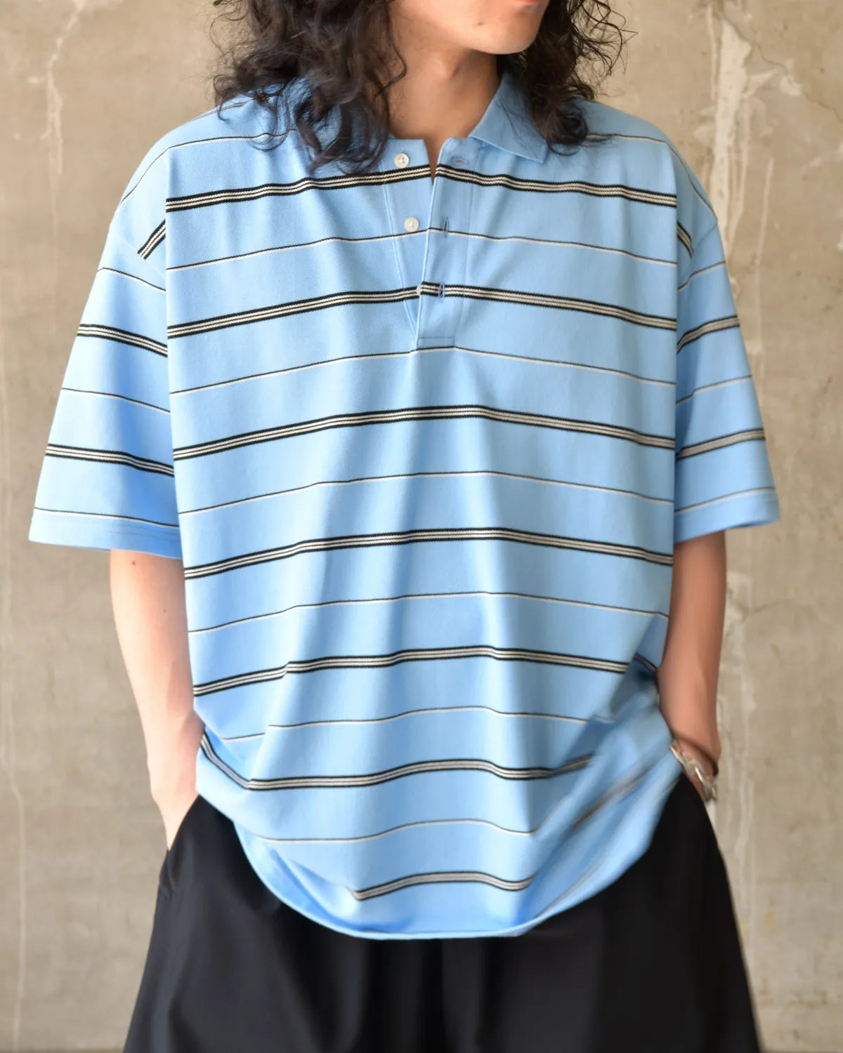 COOTIE PRODUCTIONS® / Moss Stitch Border S/S Polo (CTE-26S328)