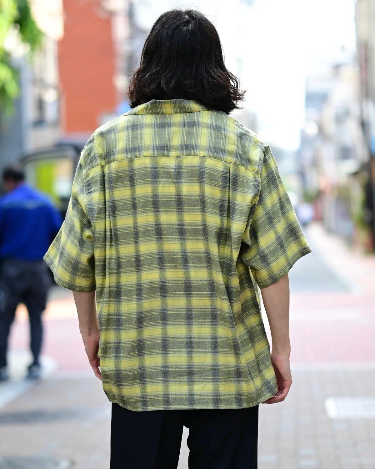 WACKO MARIA / OMBRE CHECK OPEN COLLAR SHIRT S/S -TYPE-3- (26SS-WMS-OC14)