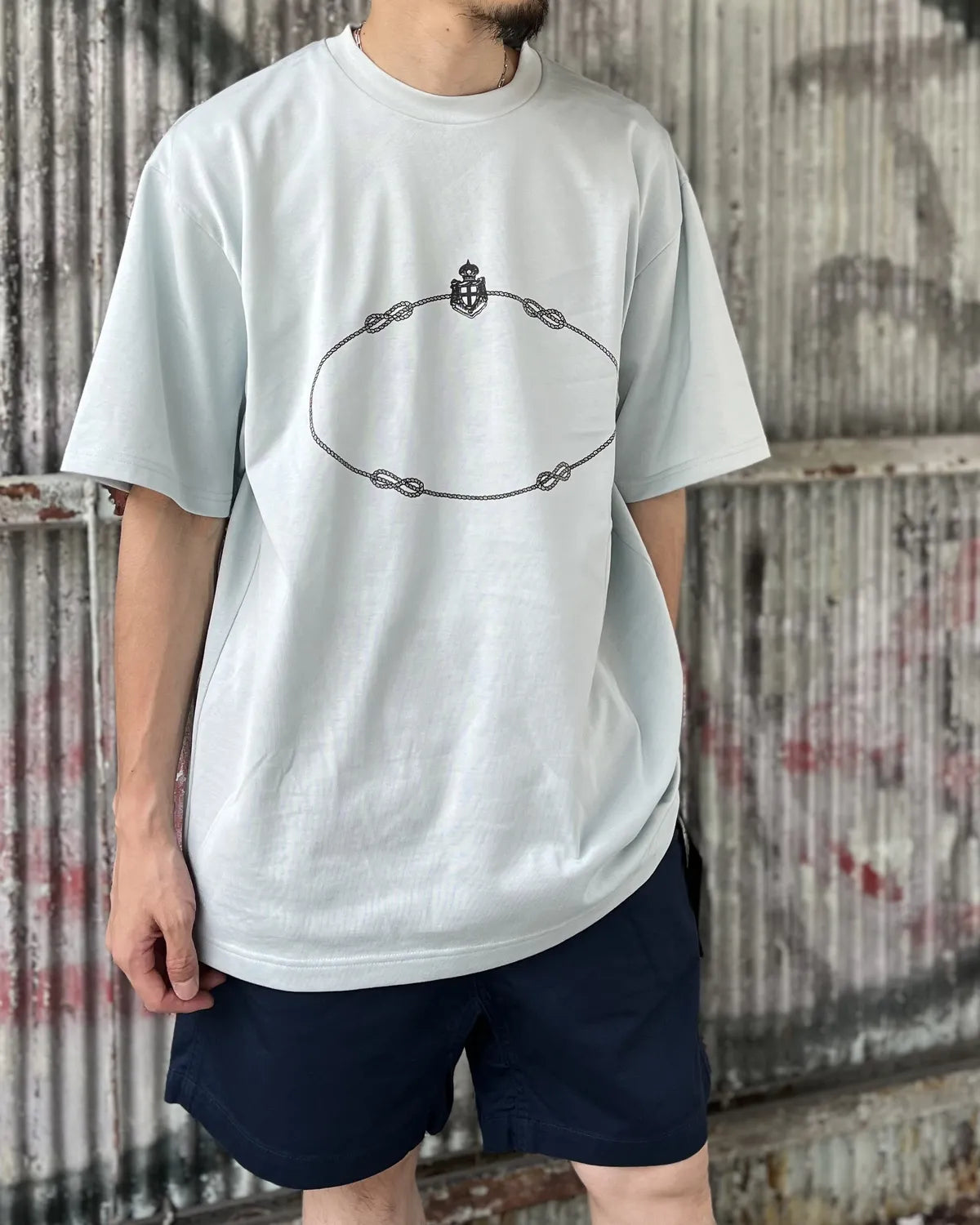 GOD SELECTION XXX / "Oval Rope" Logo Tee (GX-S26-ST-11)