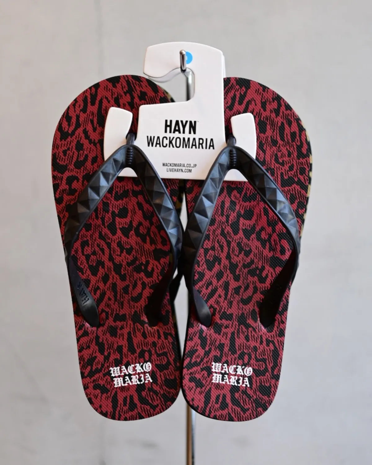 WACKO MARIA × HAYN / LEOPARD BEACH SANDALS (WMGP-HAYN-BS19)