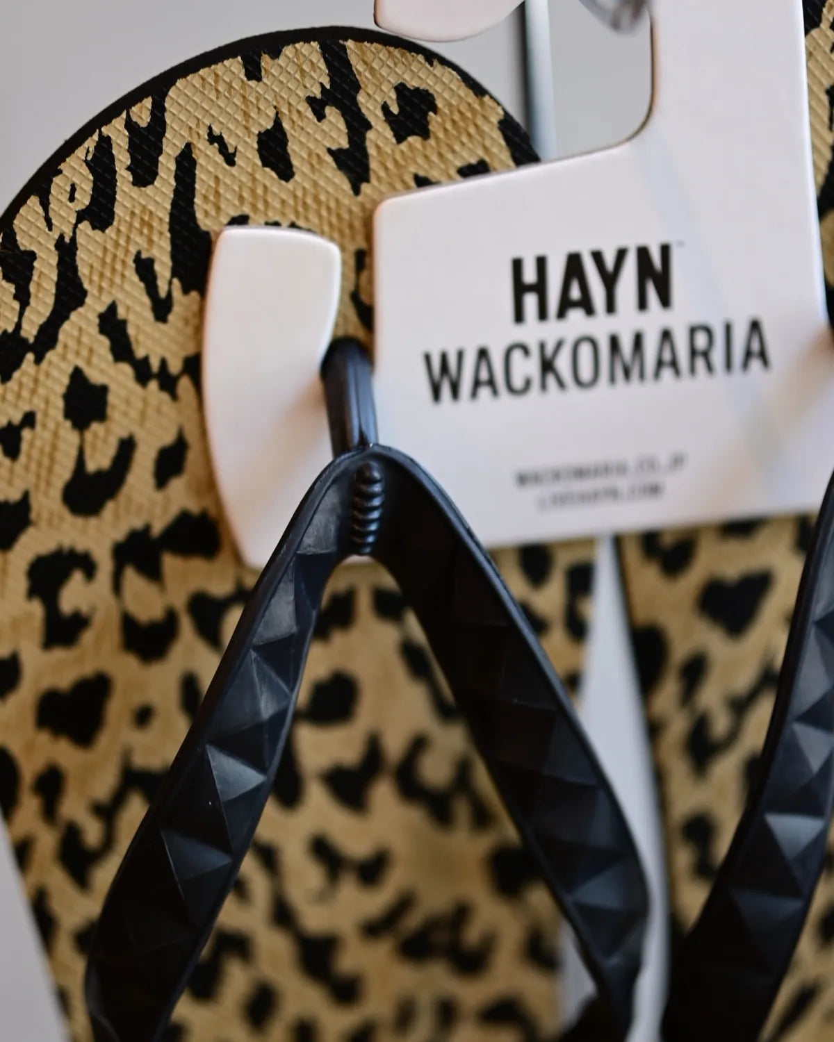 WACKO MARIA × HAYN / LEOPARD BEACH SANDALS (WMGP-HAYN-BS19)