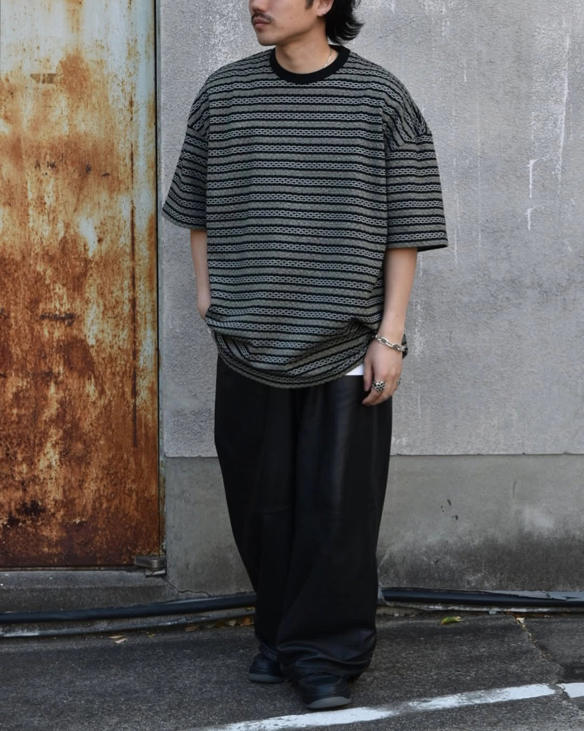 COOTIE PRODUCTIONS® / Jacquard Border S/S Tee (CTE-25S321)
