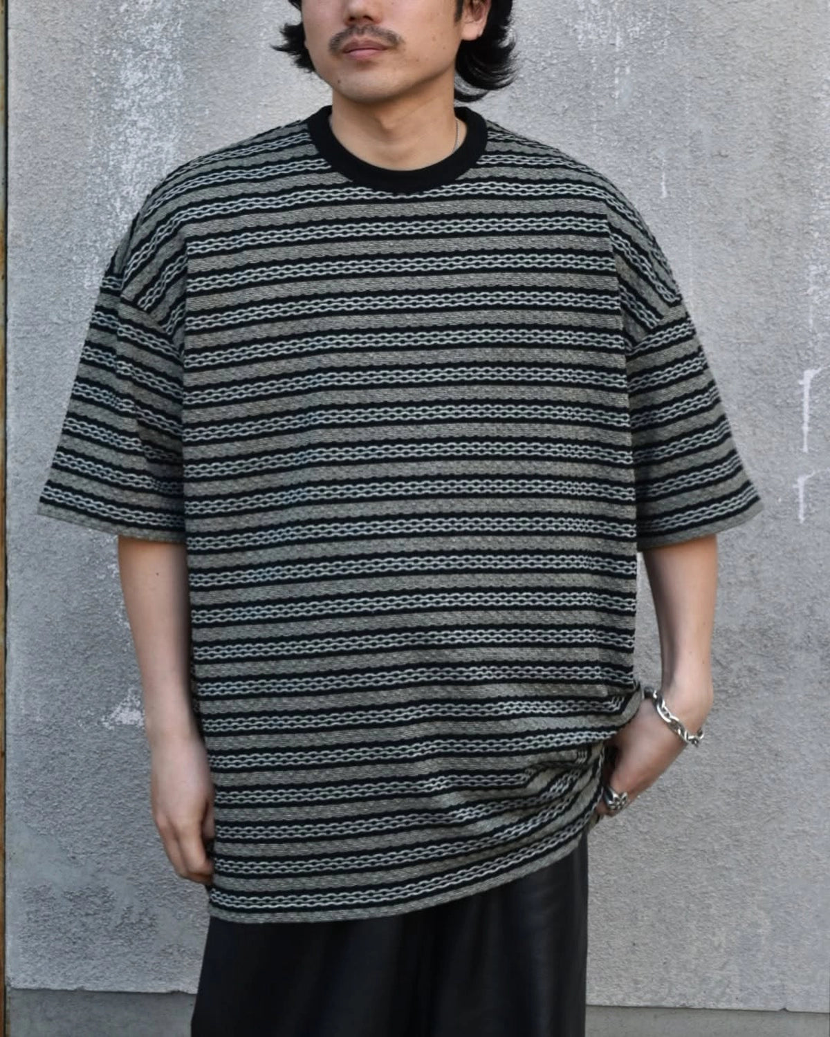 COOTIE PRODUCTIONS® / Jacquard Border S/S Tee (CTE-25S321)