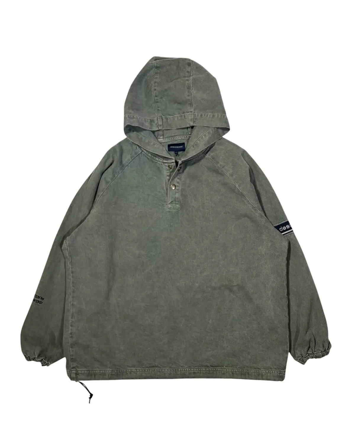 DESCENDANT / MOLE HOODED LS SHIRT PIGMENT DYE (262WVDS-SHM04)
