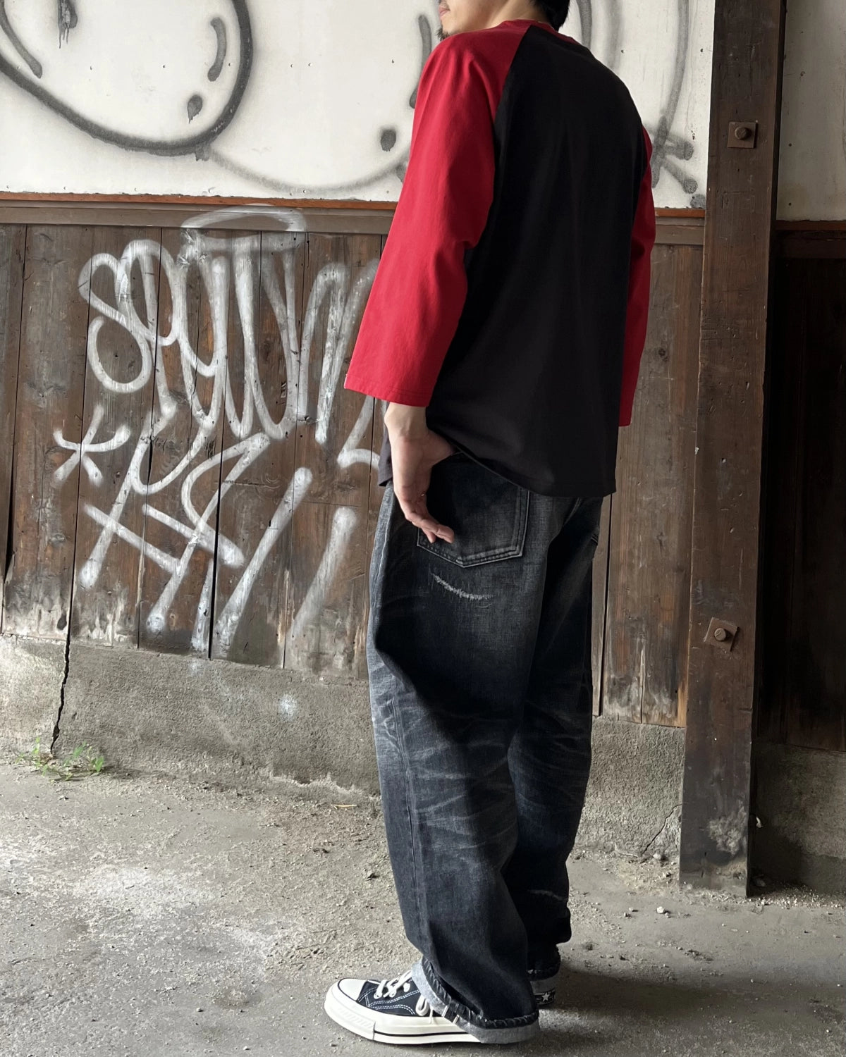 SEQUEL × FRAGMENT / DAMEGE DENIM PANTS (SQ-26SS-PT-07)