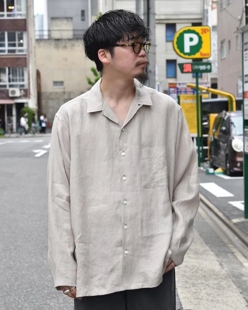 MARKAWARE / OPEN COLLAR SHIRT (A24A-16SH01C)