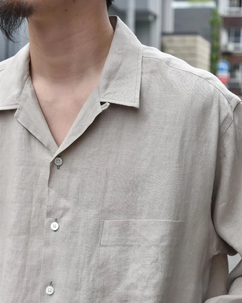 MARKAWARE / OPEN COLLAR SHIRT (A24A-16SH01C)