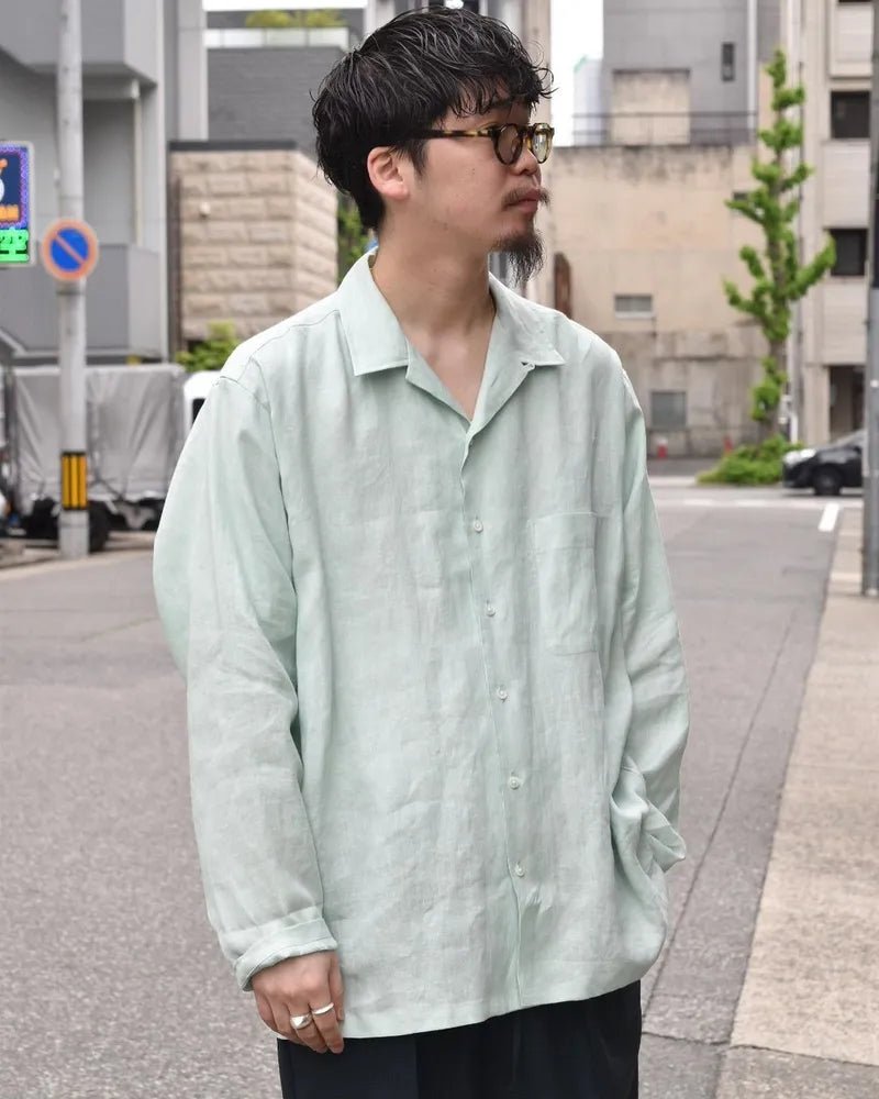 MARKAWARE / OPEN COLLAR SHIRT (A24A-16SH01C)