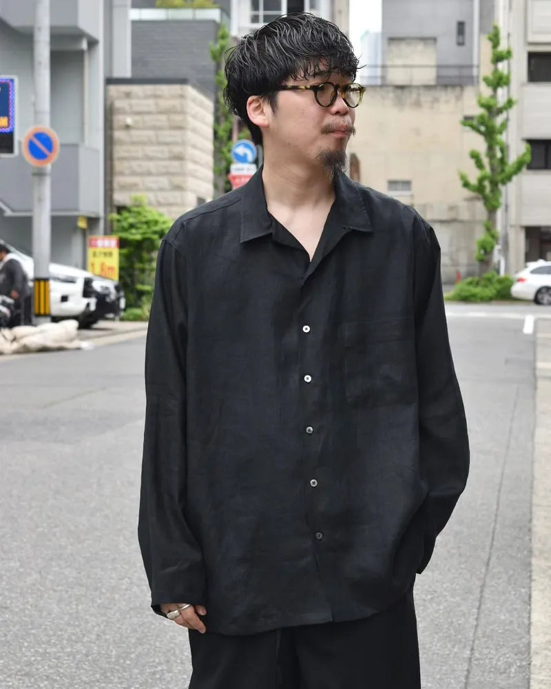 MARKAWARE / OPEN COLLAR SHIRT (A24A-16SH01C)