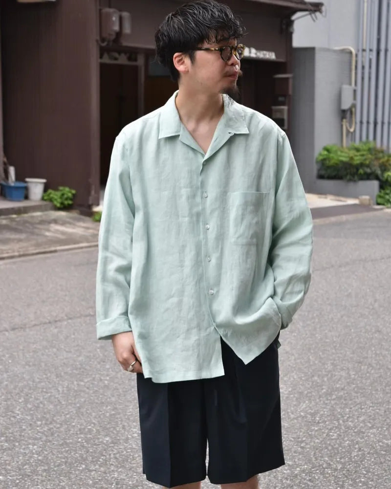 MARKAWARE / OPEN COLLAR SHIRT (A24A-16SH01C)