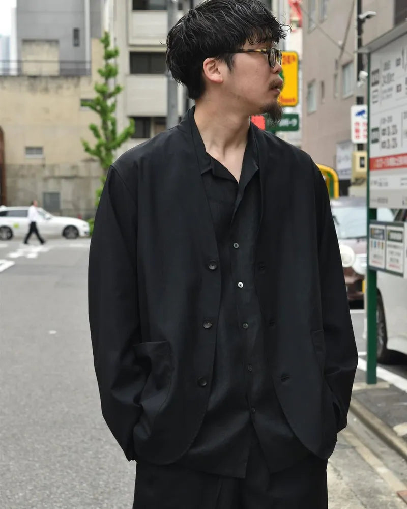 MARKAWARE / OPEN COLLAR SHIRT (A24A-16SH01C)