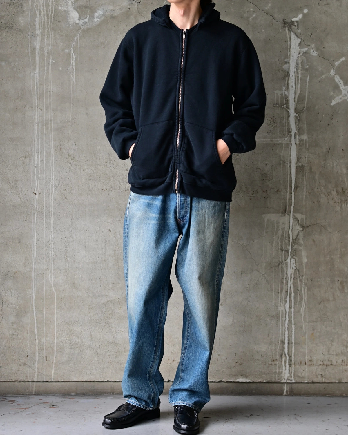 A.PRESSE / Vintage Attached Hood Zip Parka (26AAP-05-15)