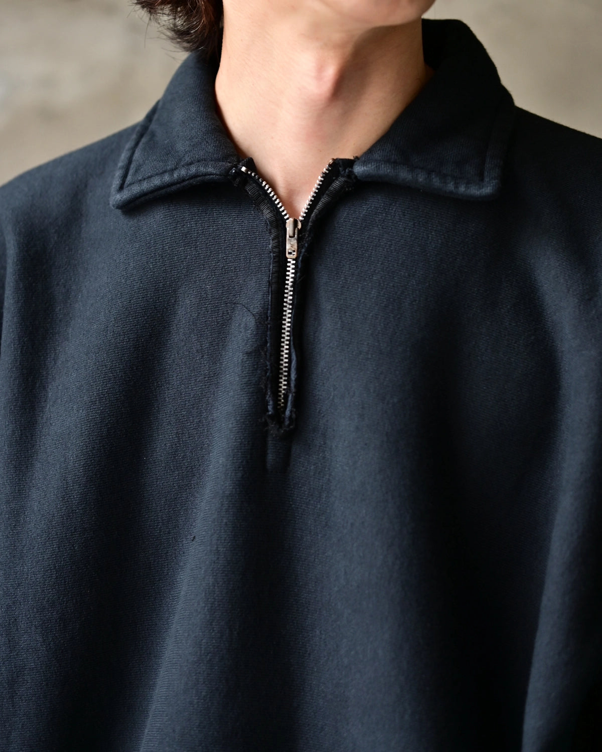 A.PRESSE / Vintage Half Zip Sweatshirt (26AAP-05-12)