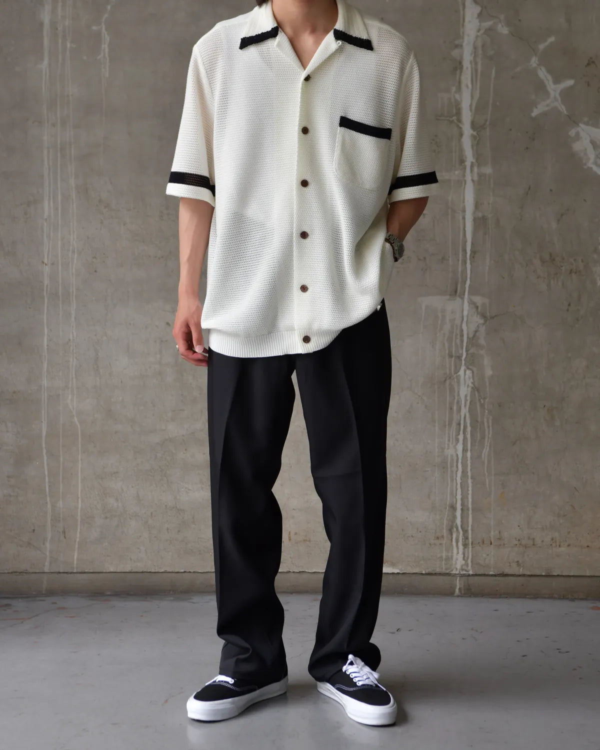 WACKO MARIA / KNIT SHIRT -TYPE-2- (26SS-WMK-KN02)