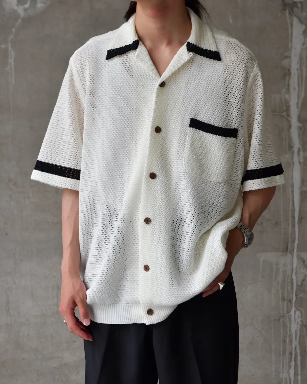 WACKO MARIA / KNIT SHIRT -TYPE-2- (26SS-WMK-KN02)