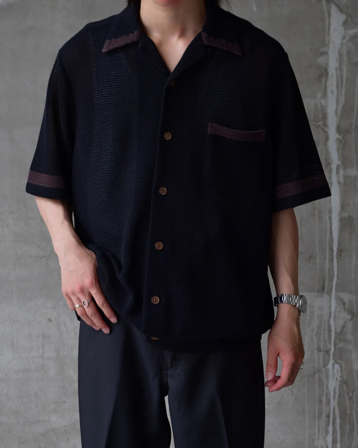 WACKO MARIA / KNIT SHIRT -TYPE-2- (26SS-WMK-KN02)