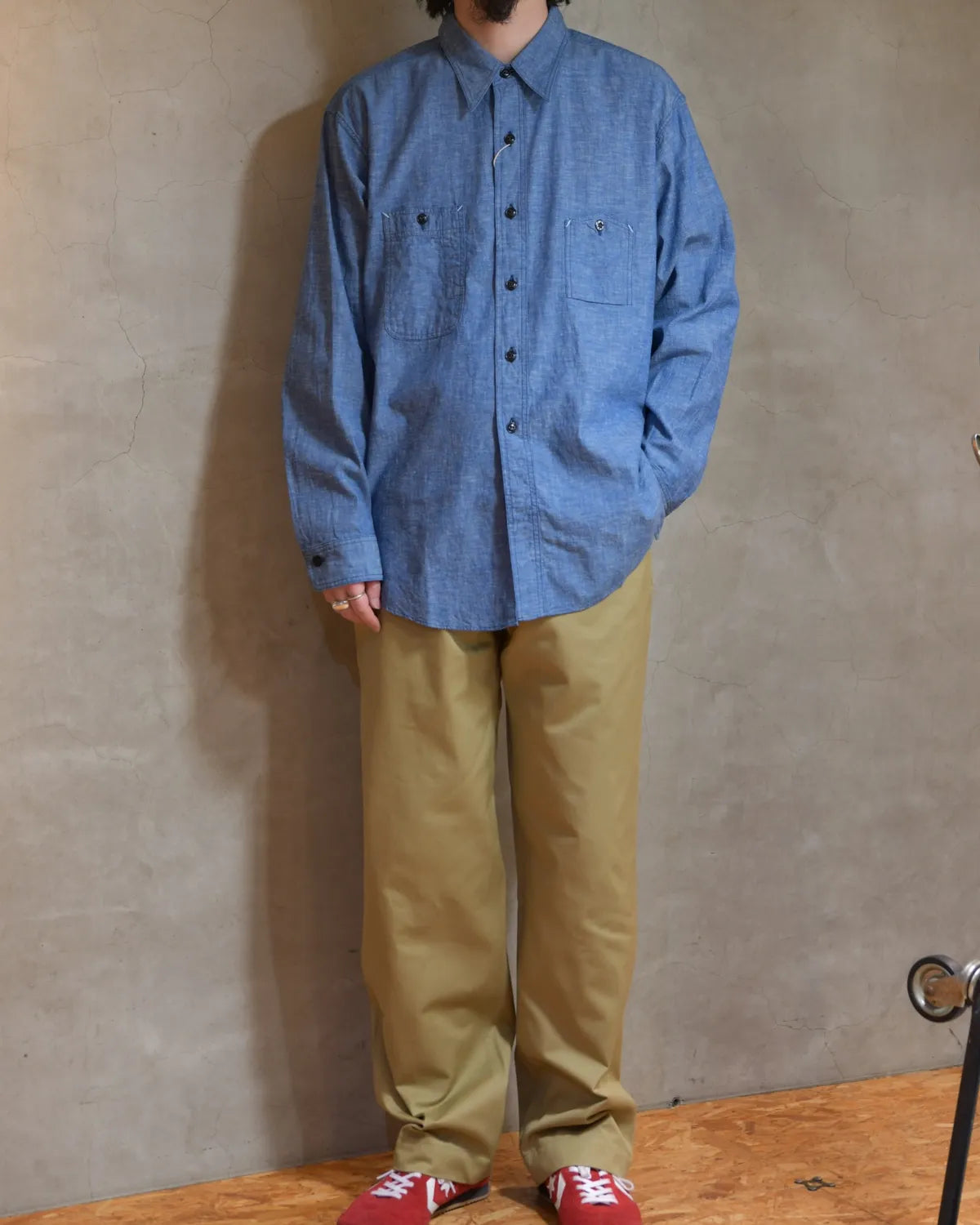 BIG YANK / Y1942 CHAMBRAY SHIRT (602-261-01)