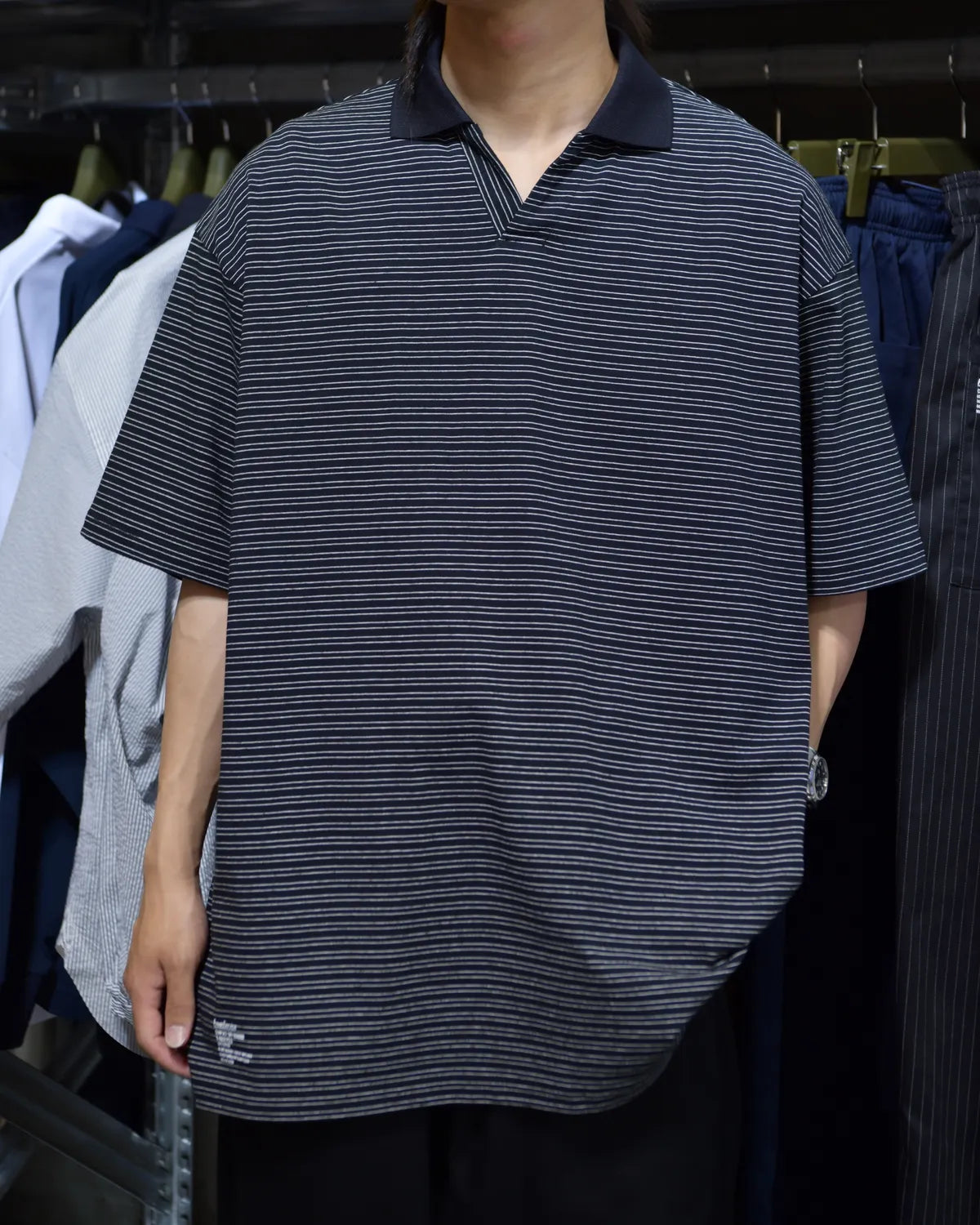 FreshService / CONPACT DRY BORDER V-NECK POLO (FSC262-70120)