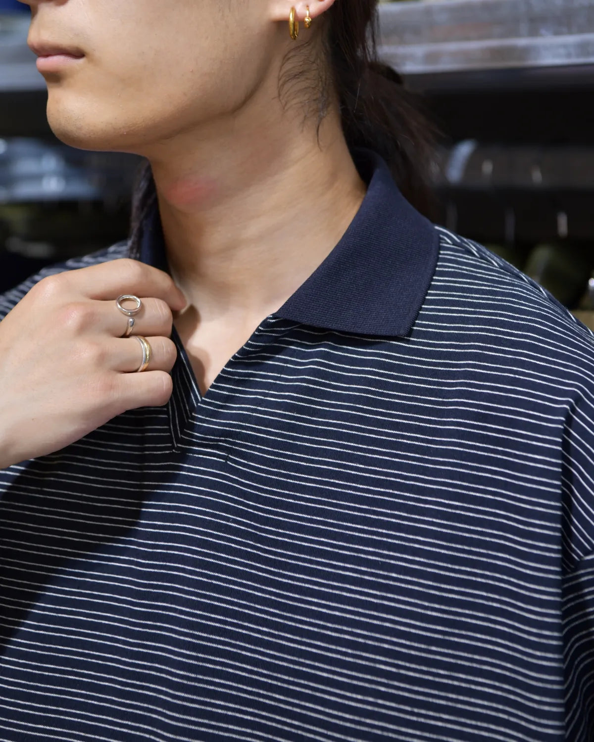 FreshService / CONPACT DRY BORDER V-NECK POLO (FSC262-70120)