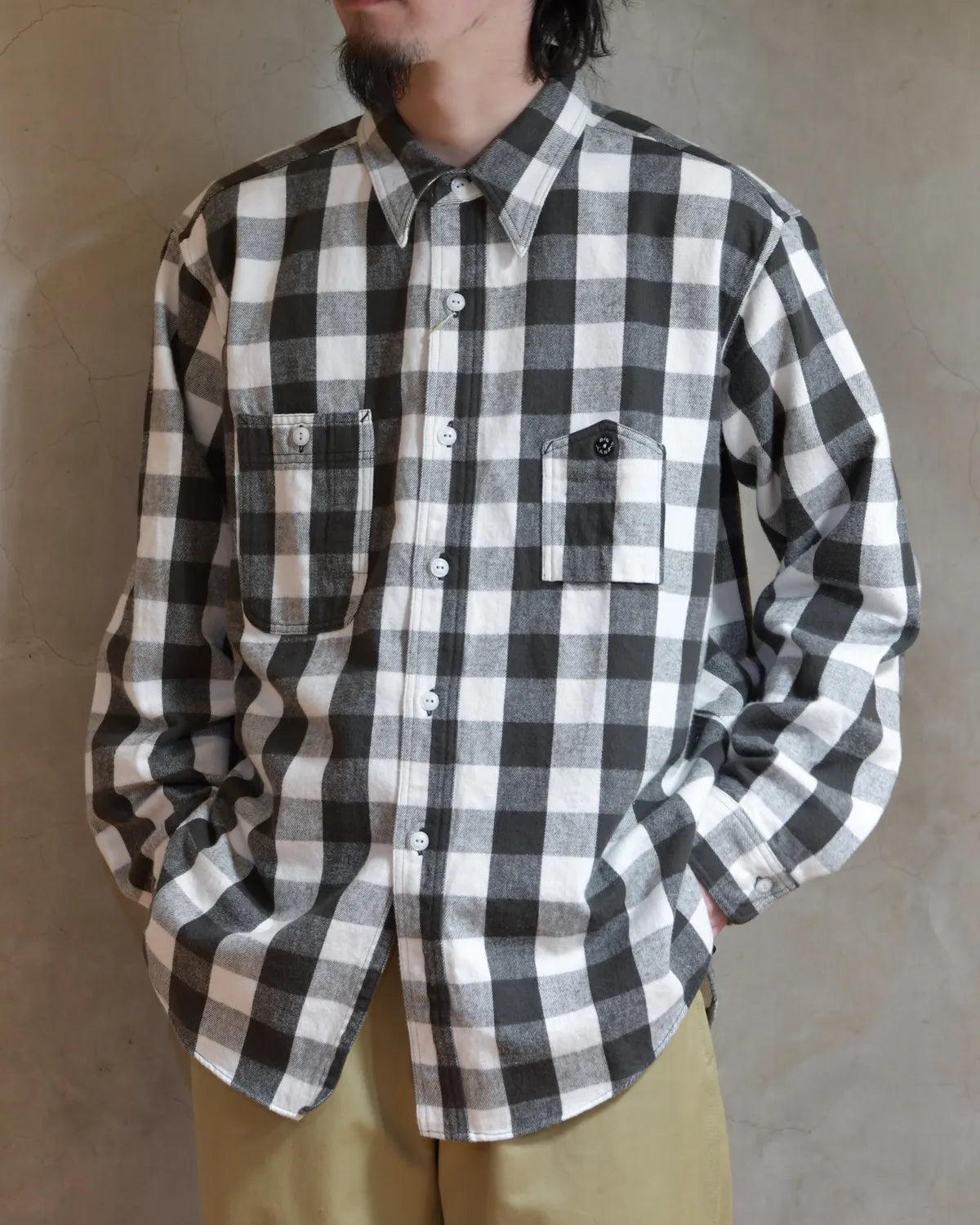 BIG YANK / Y1945 FLANNEL SHIRT BLOCK CHECK (602-261-04)