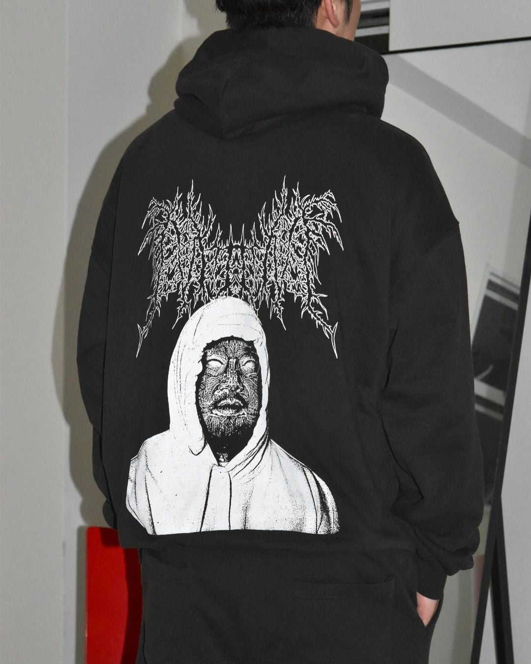 NISHIMOTO IS THE MOUTH / METAL COLLAGE SWEAT HOODIE