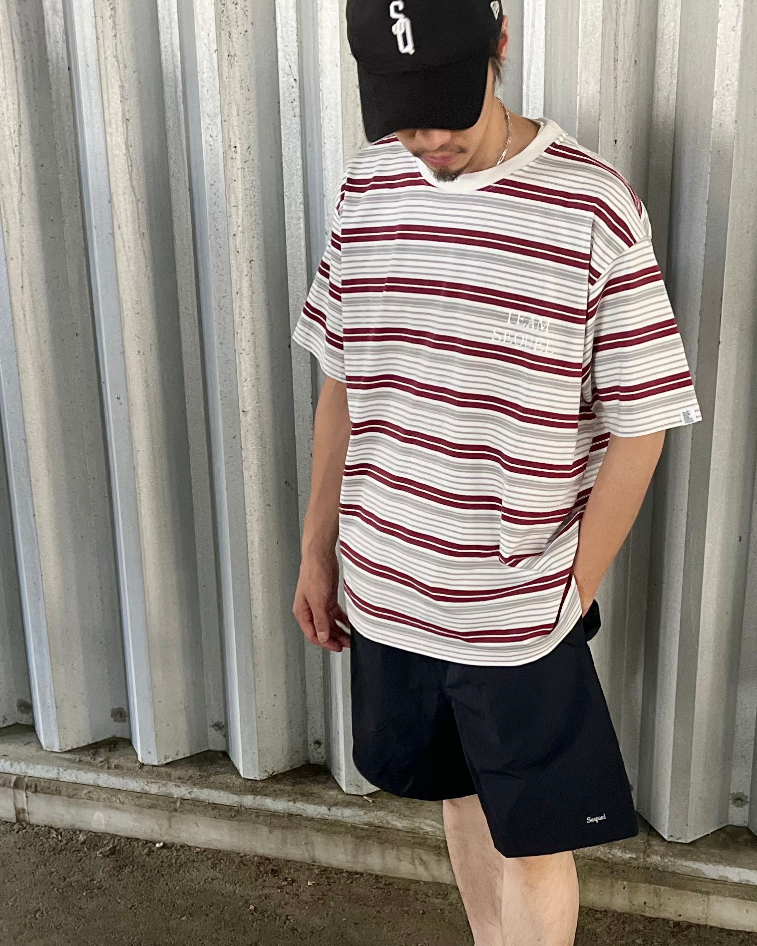 SEQUEL / BORDER T-SHIRT (SQ-26SS-CS-07)
