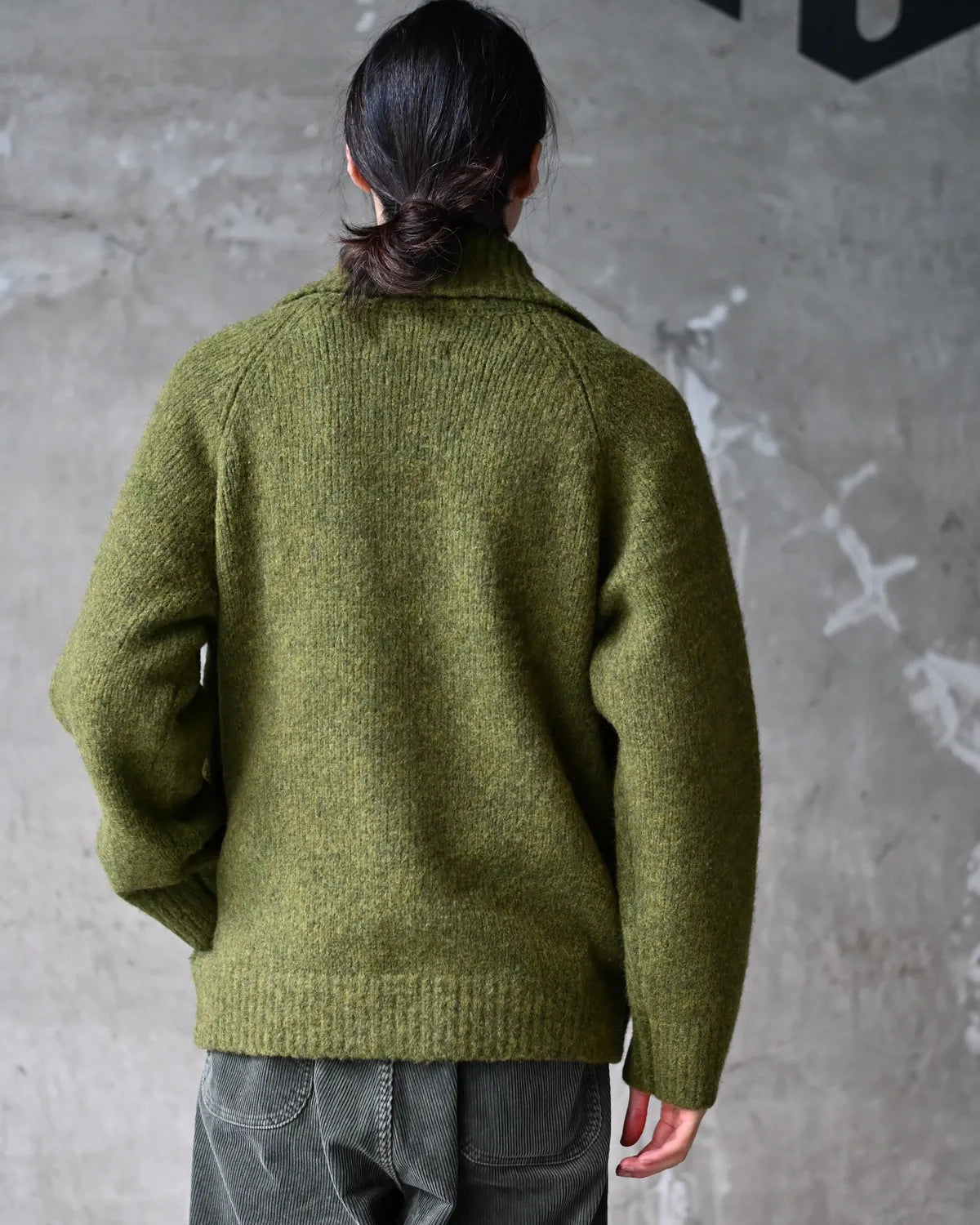 NONNATIVE / HIKER HIGH NECK ZIP BLOUSON WOOL BOUCLE KNIT (NN-K4907)